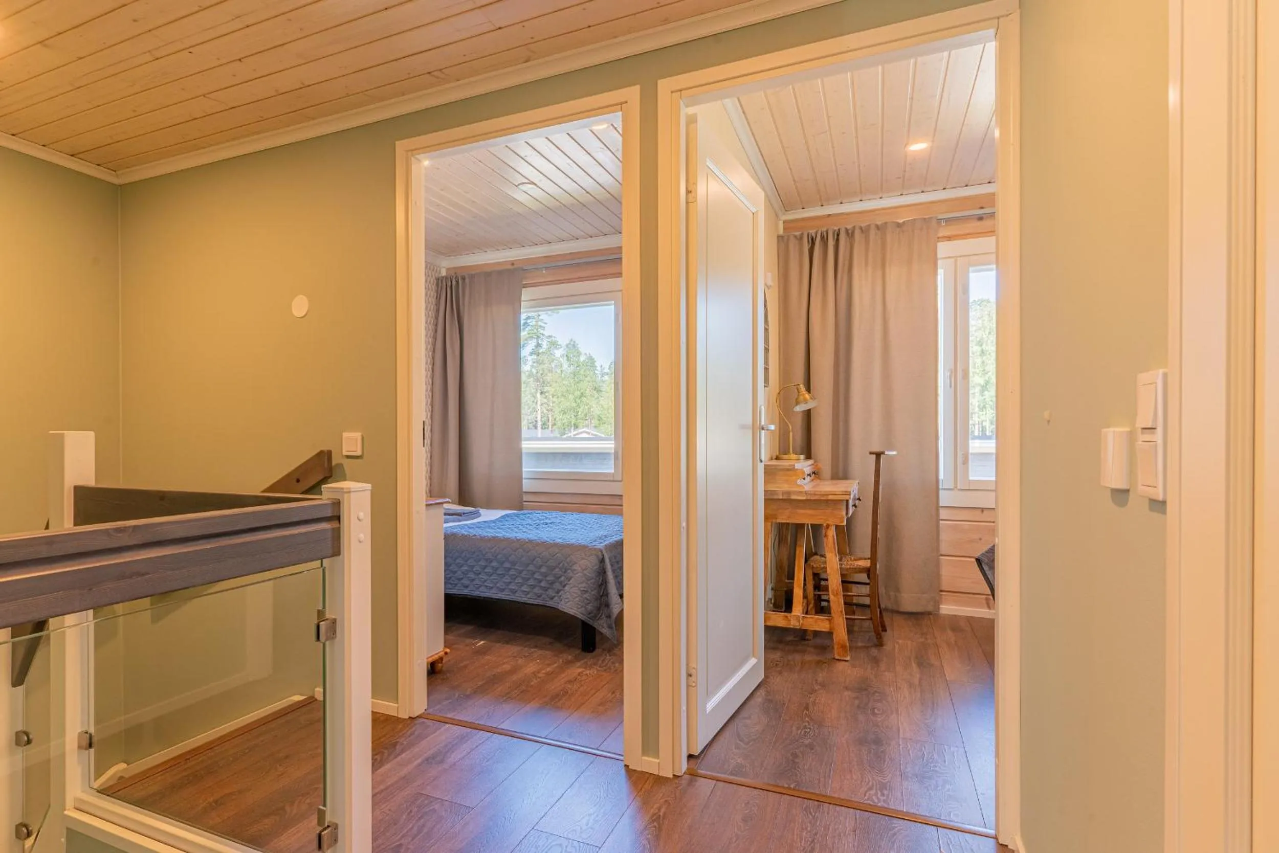 Decorative detail, Bed in Saimaa Life Apartments