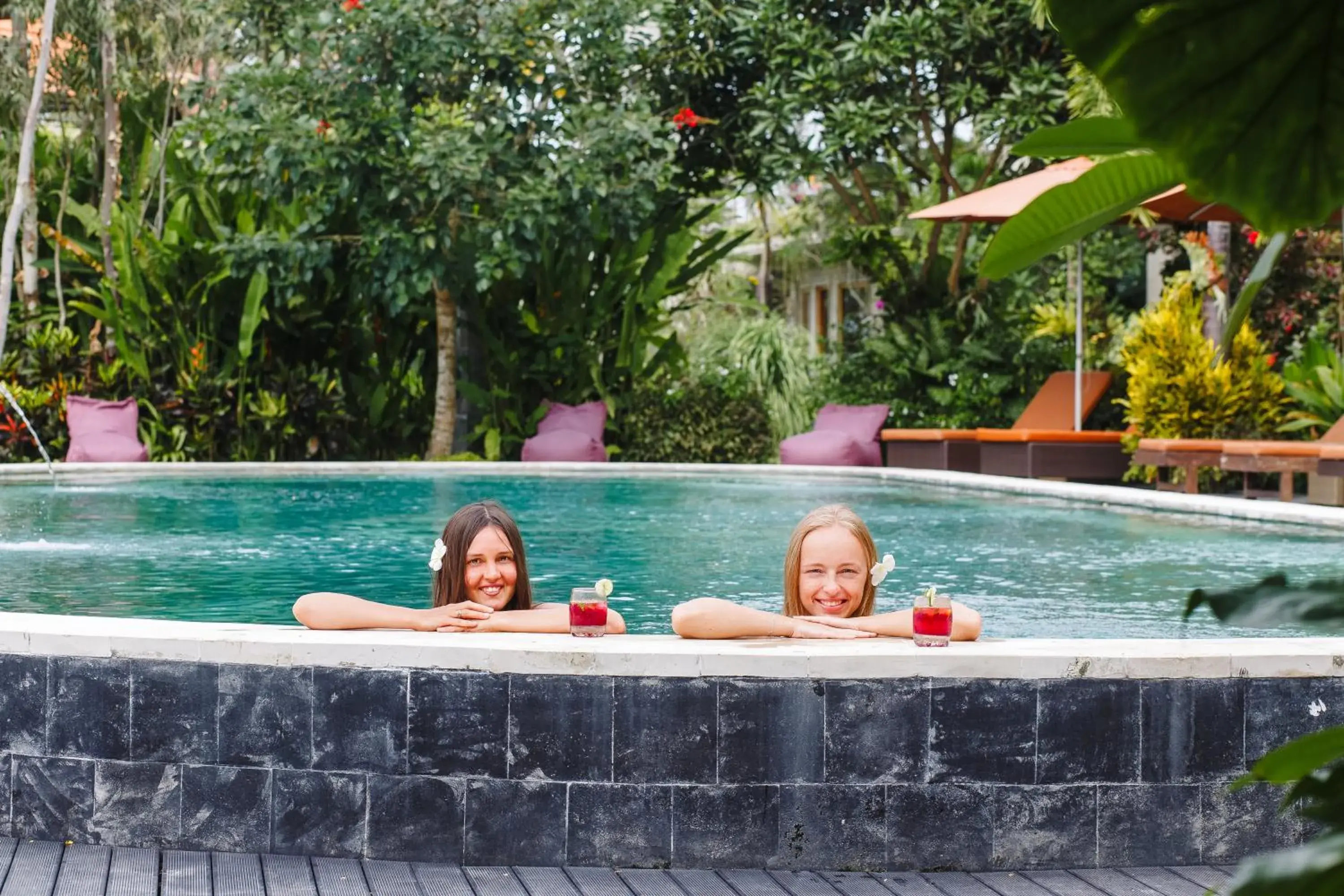 Swimming pool in Om Ham Retreat and Resort Swimming pool in Om Ham Retreat and Resort