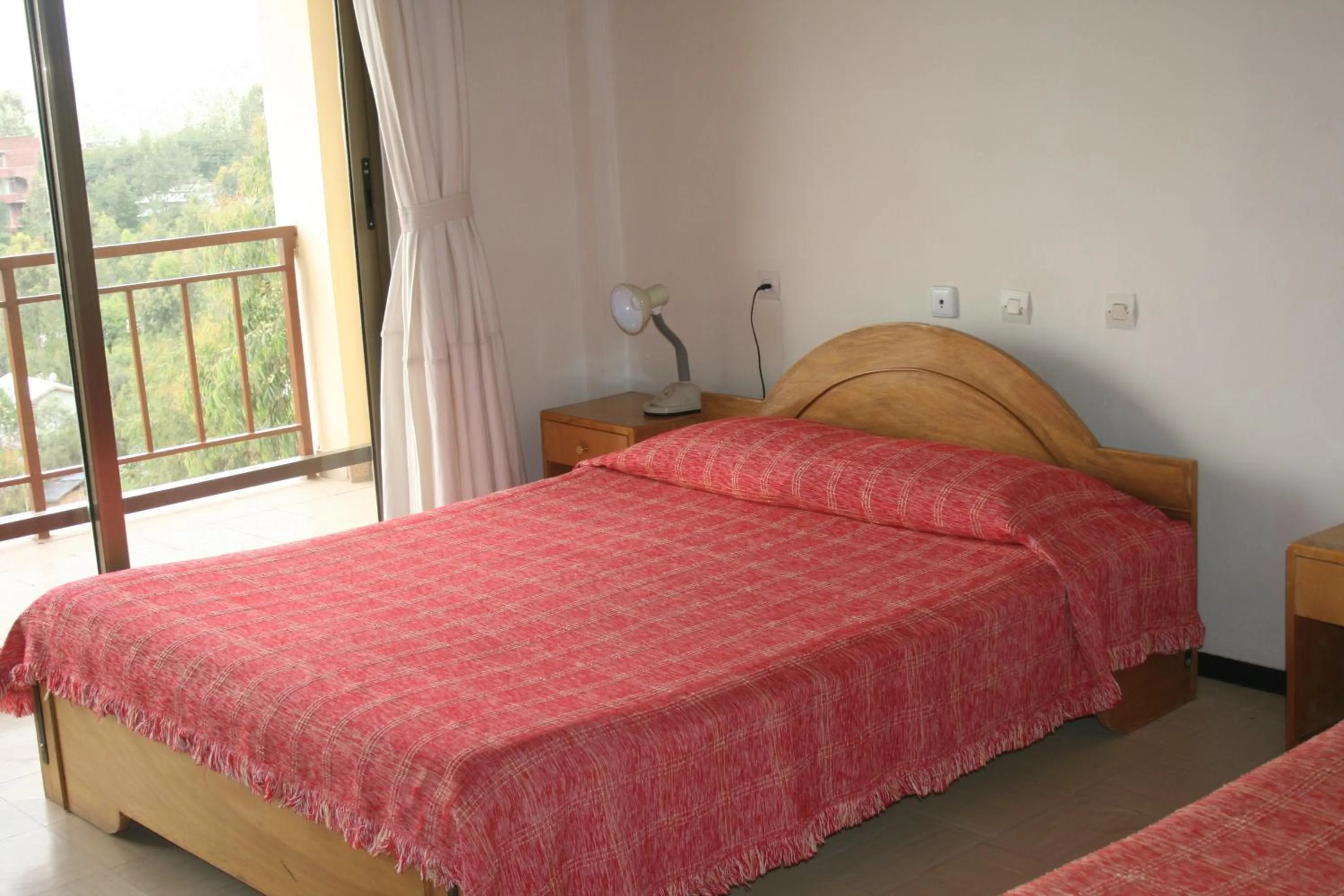 Bed in Jerusalem Hotel Lalibela