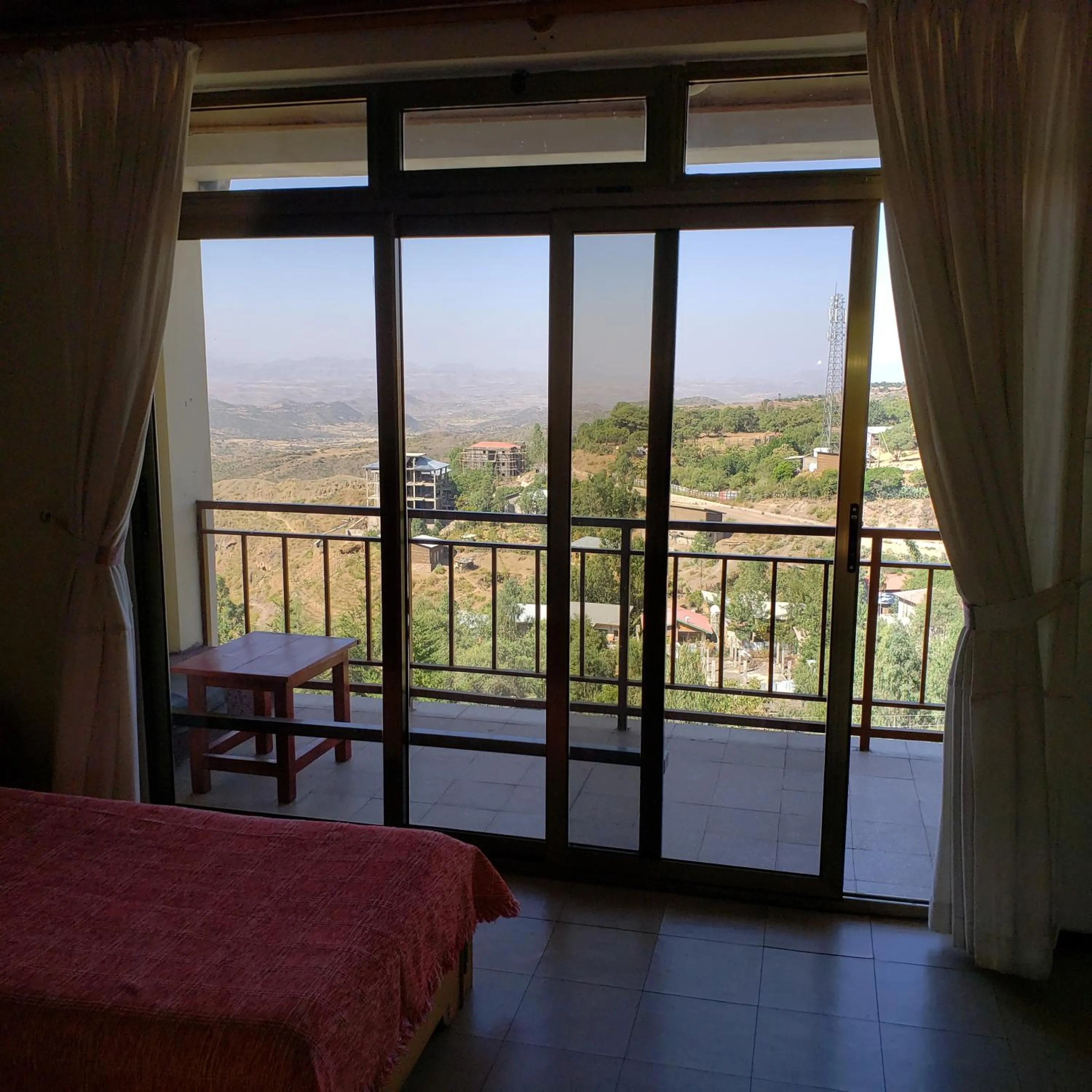 Bed in Jerusalem Hotel Lalibela