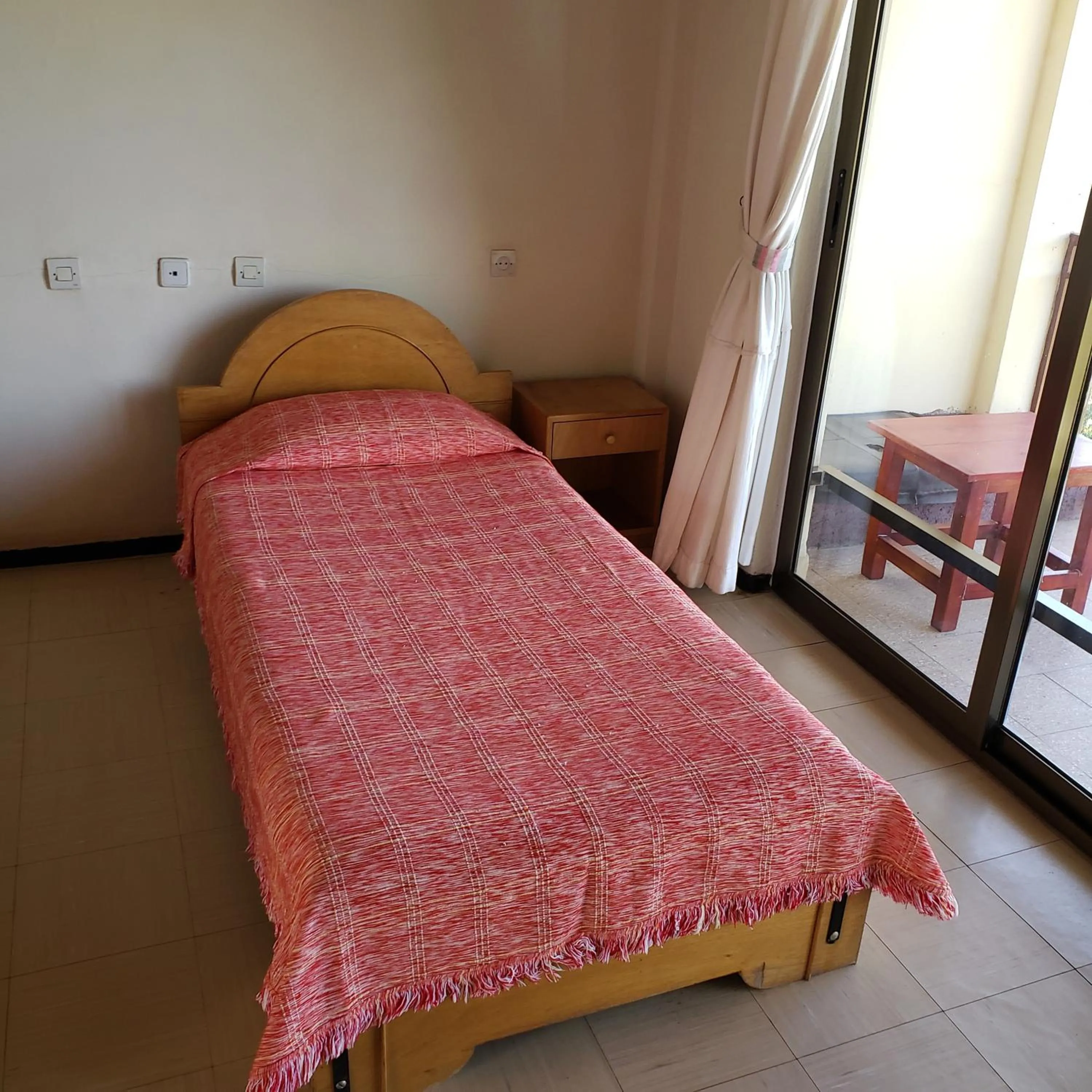 Bed in Jerusalem Hotel Lalibela