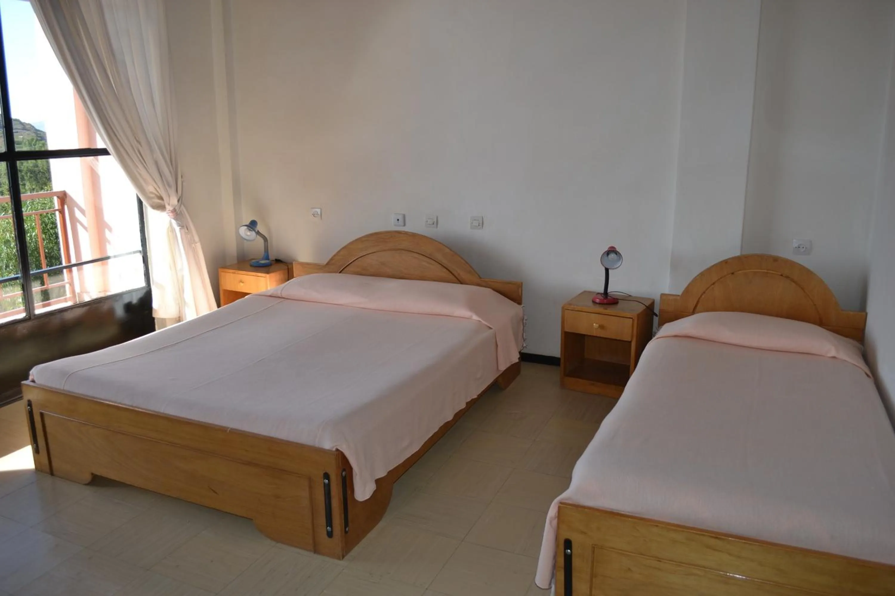 Bed in Jerusalem Hotel Lalibela