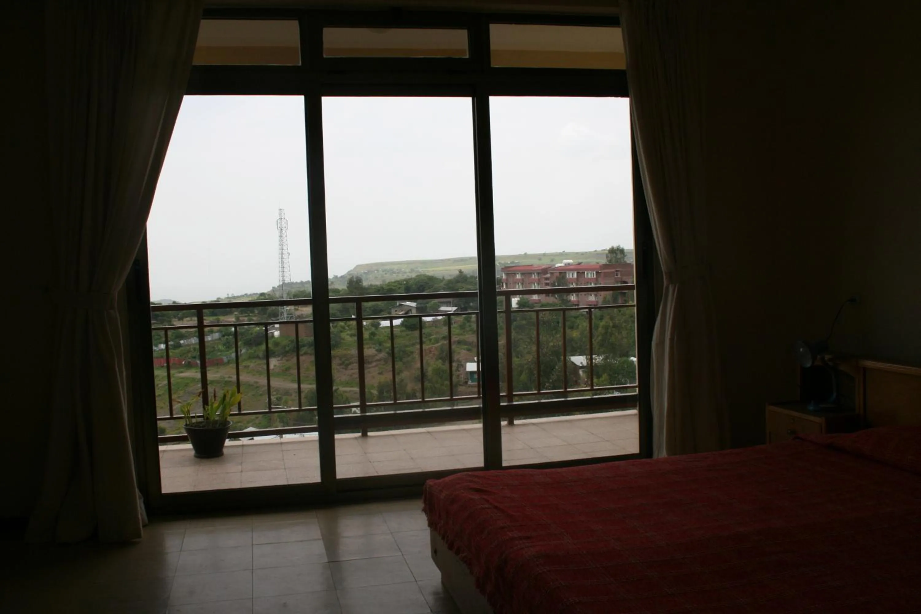 Balcony/Terrace, Bed in Jerusalem Hotel Lalibela