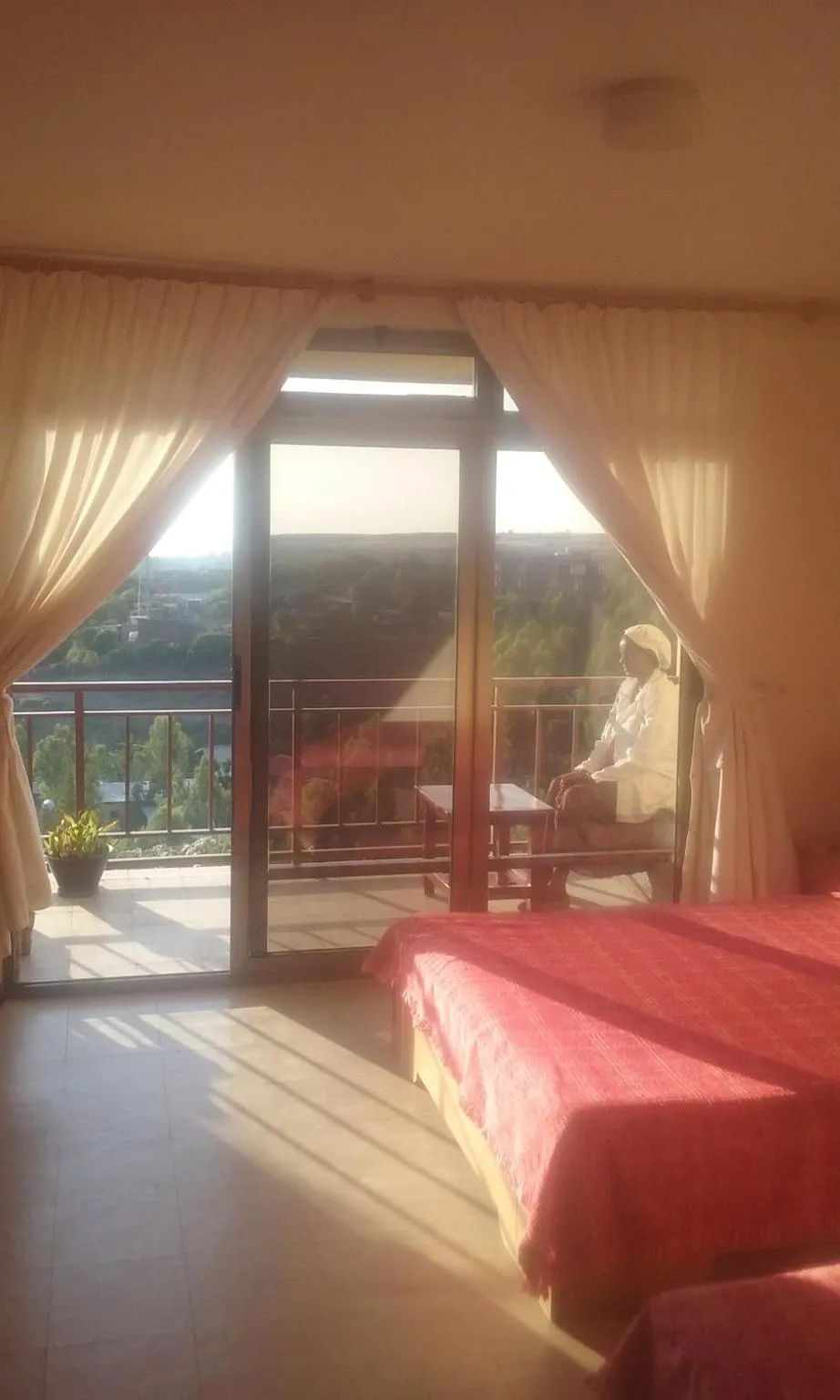 Bed in Jerusalem Hotel Lalibela