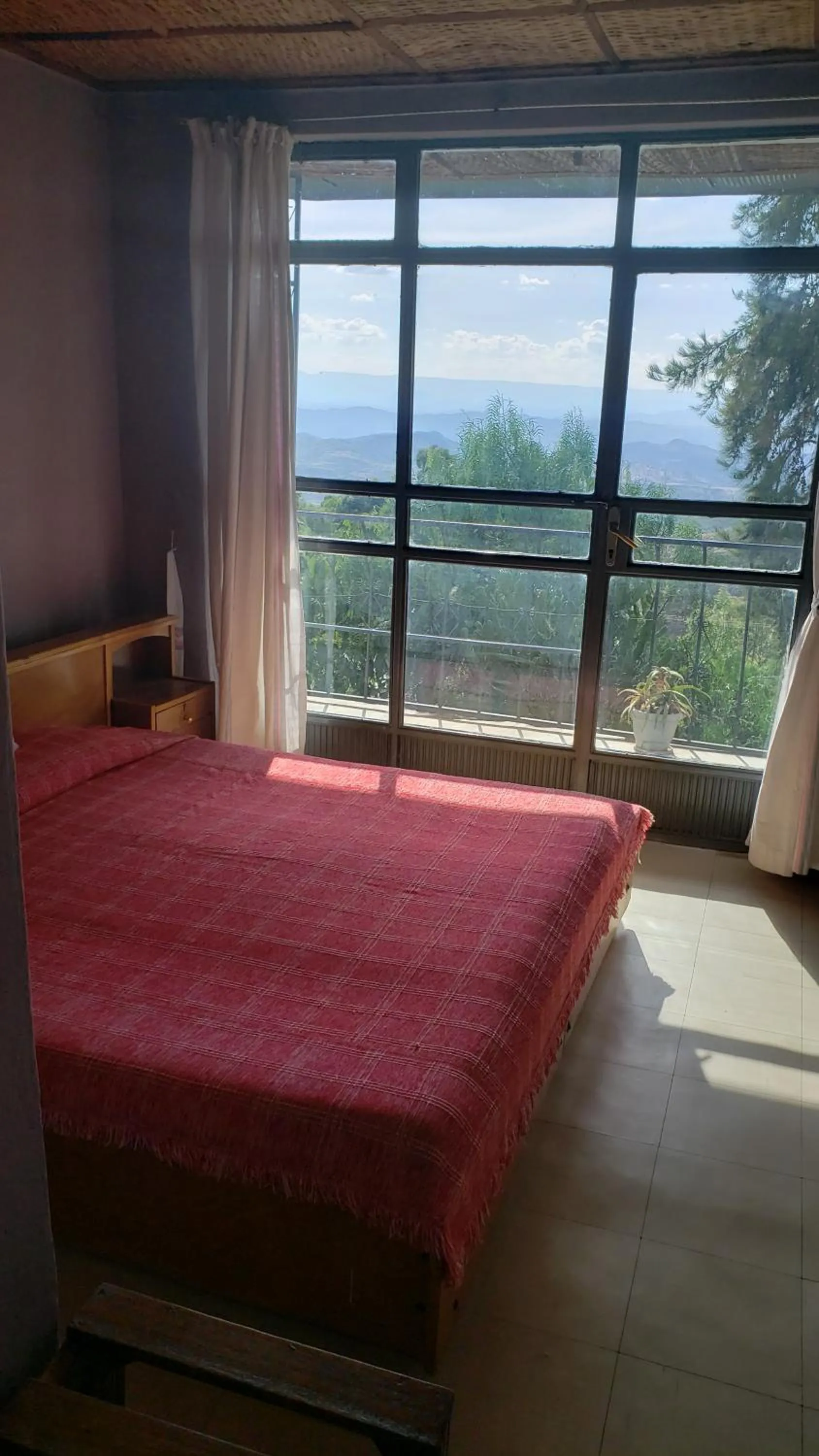 Bed in Jerusalem Hotel Lalibela