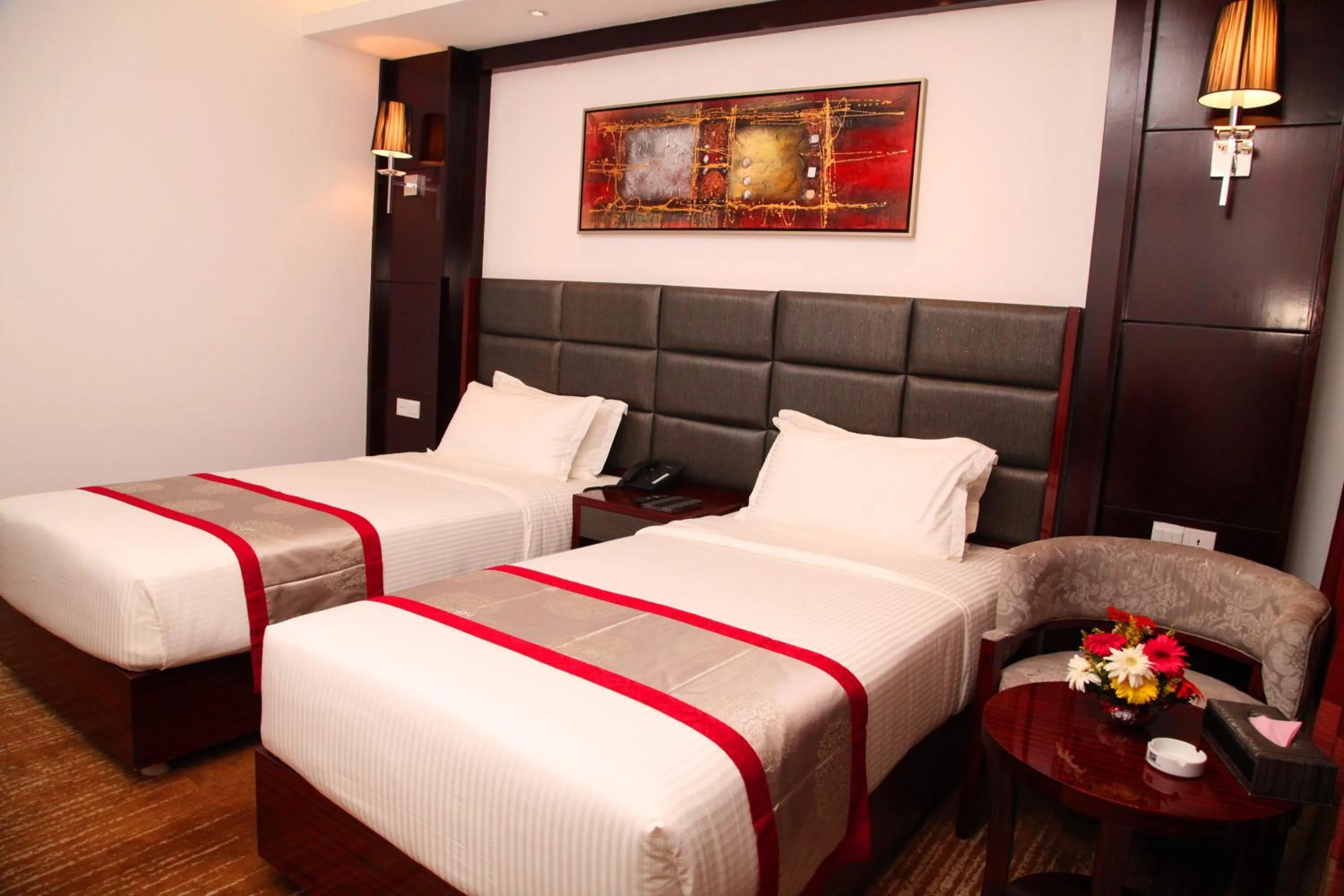 Bedroom, Bed in Bengal Blueberry