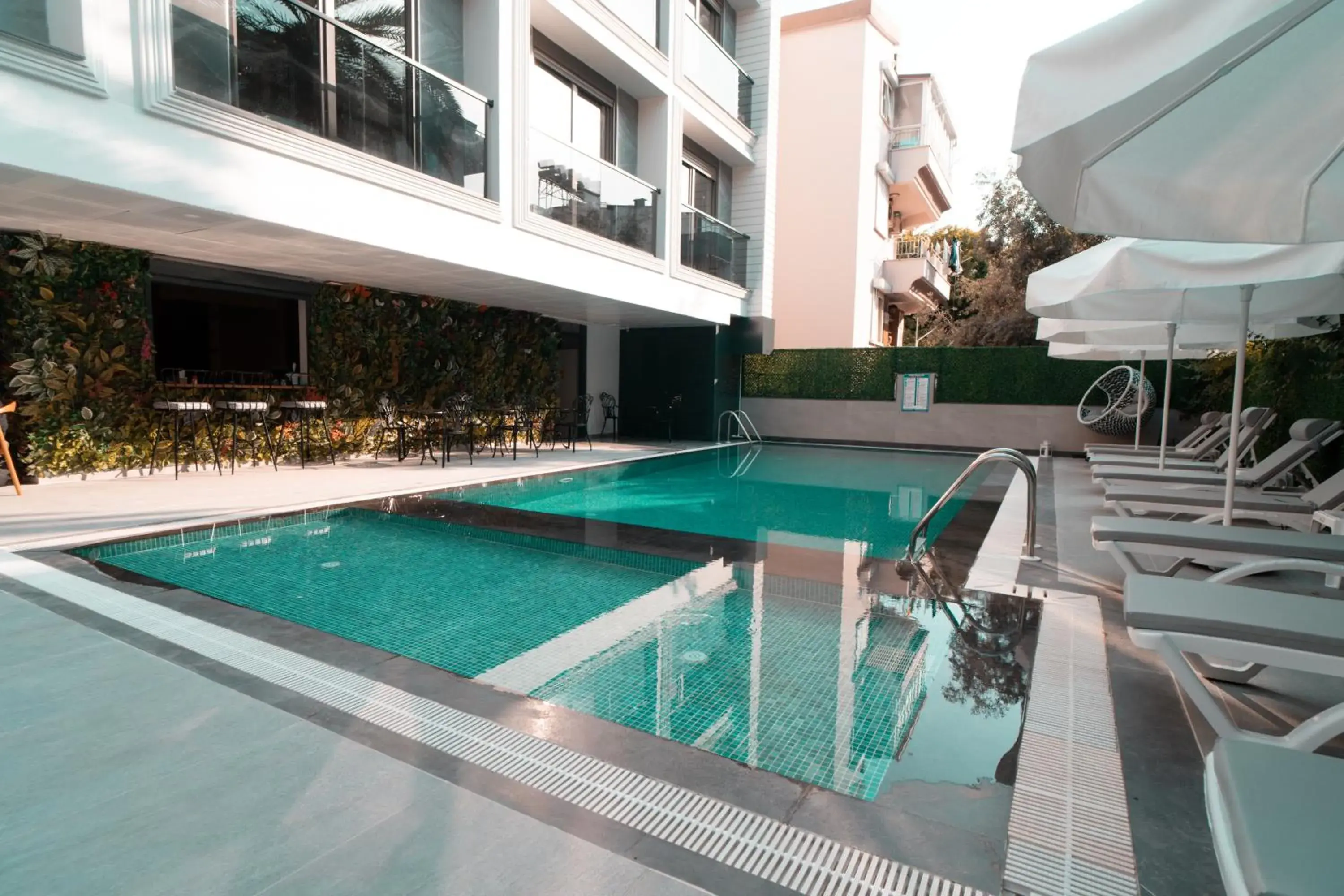 Pool view in Sam Hotel Pool view in Sam Hotel