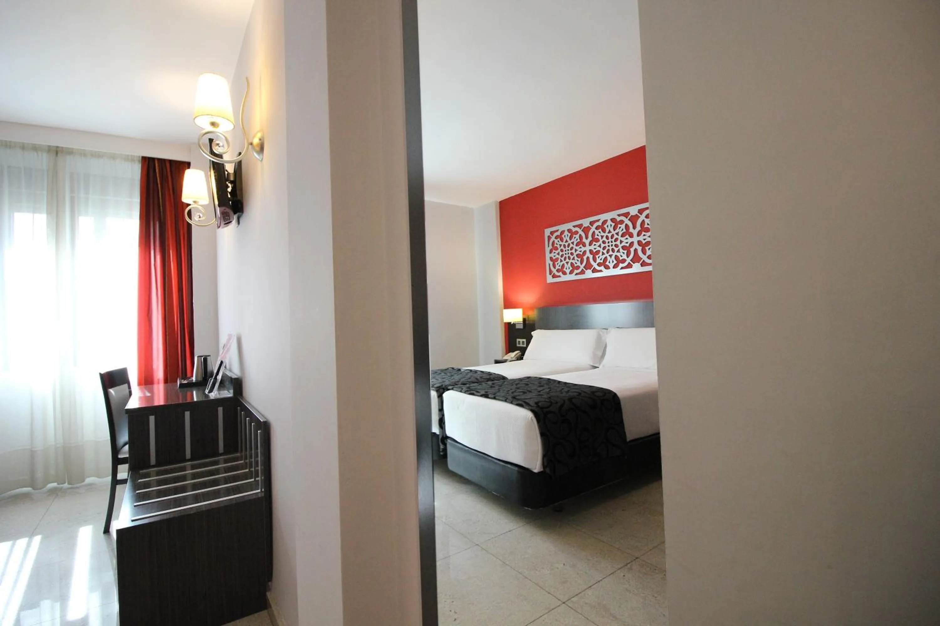 Bed in Hotel Venecia