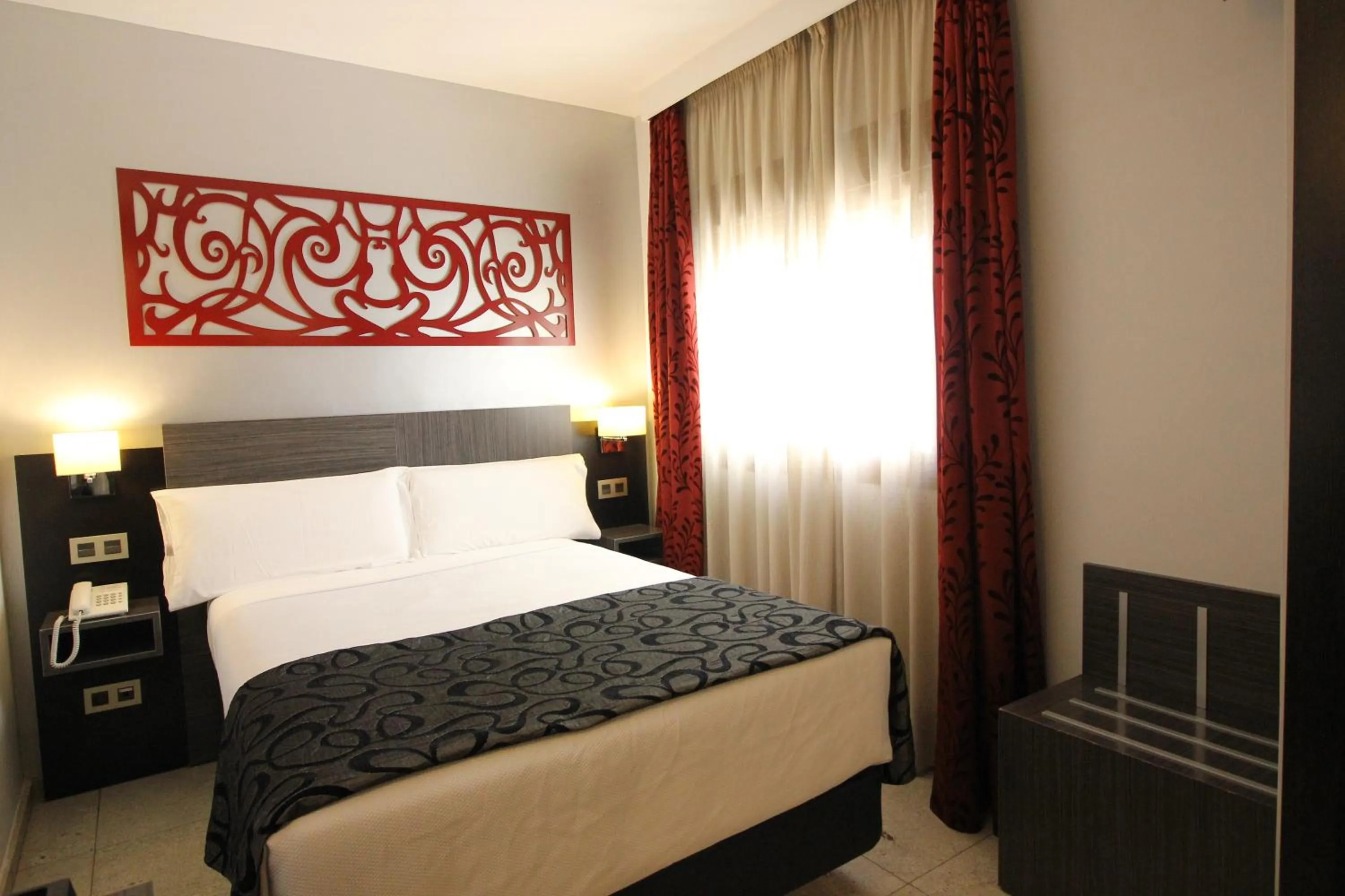 Bed in Hotel Venecia