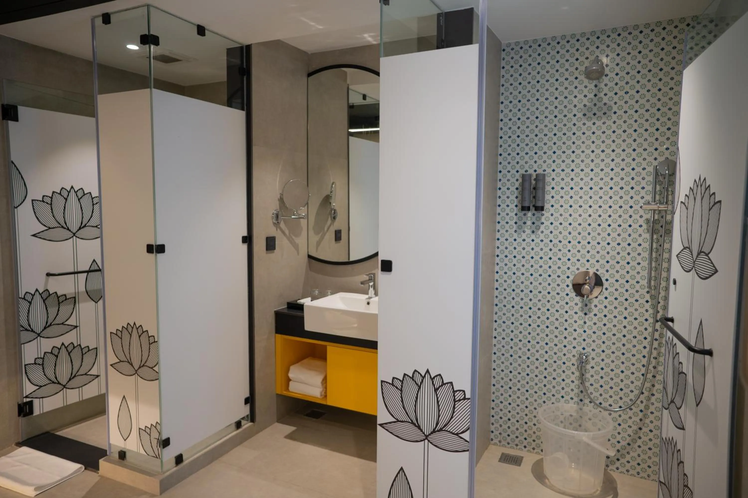 Bathroom in ZIBE Luxe Kakinada by GRT Hotels