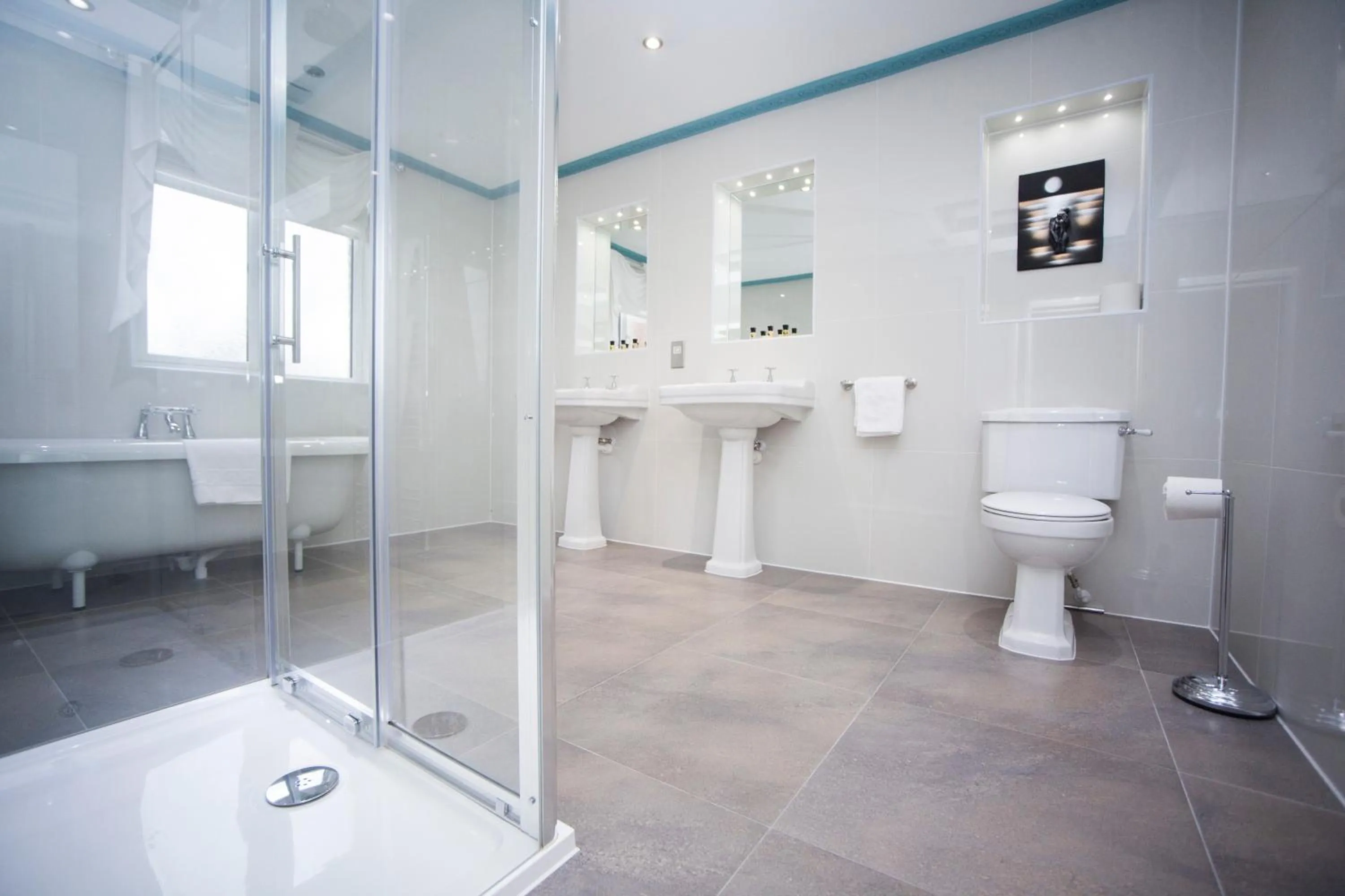 Bathroom in The Victoria Hotel Manchester by Compass Hospitality