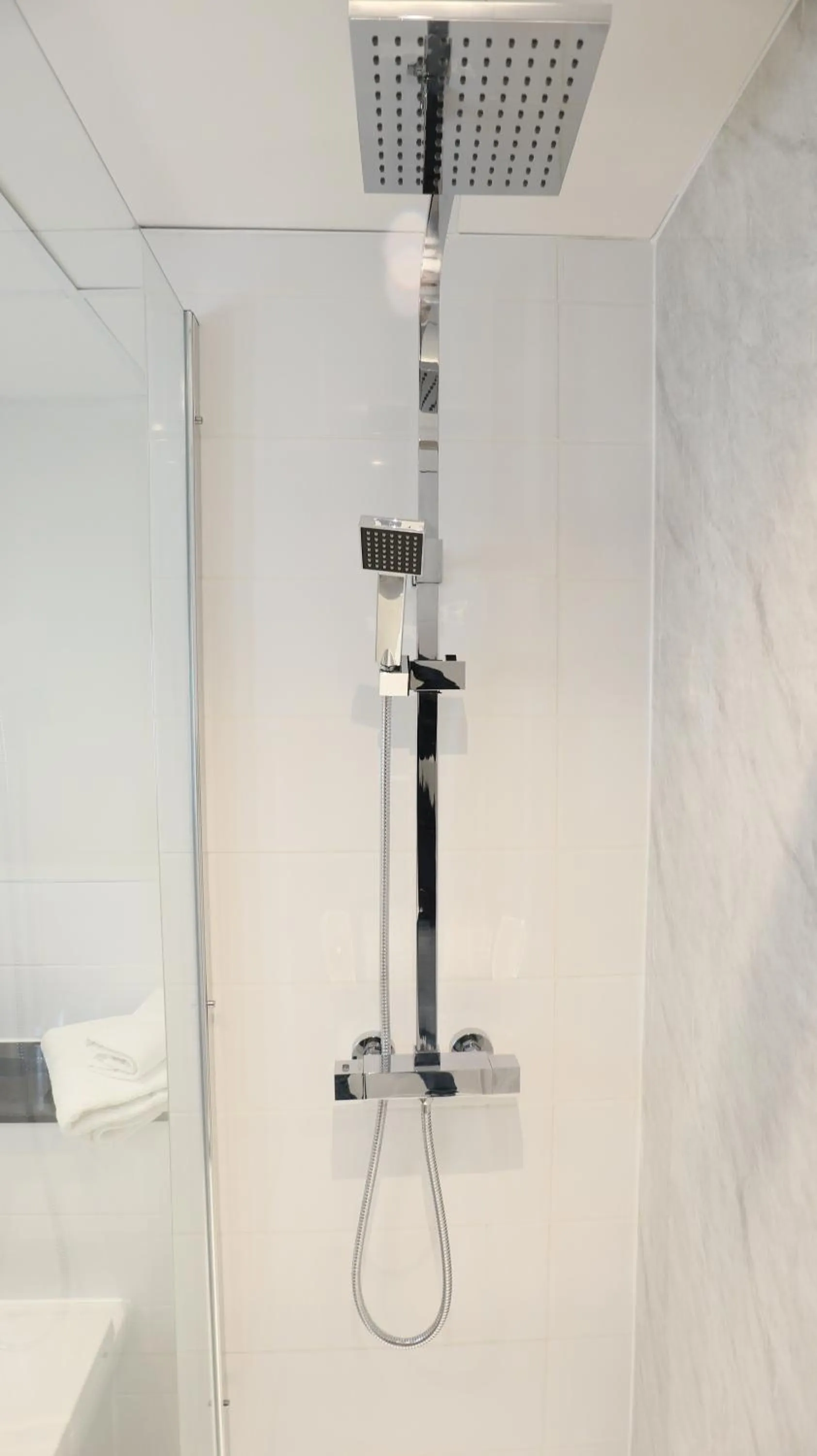 Shower in The Victoria Hotel Manchester by Compass Hospitality