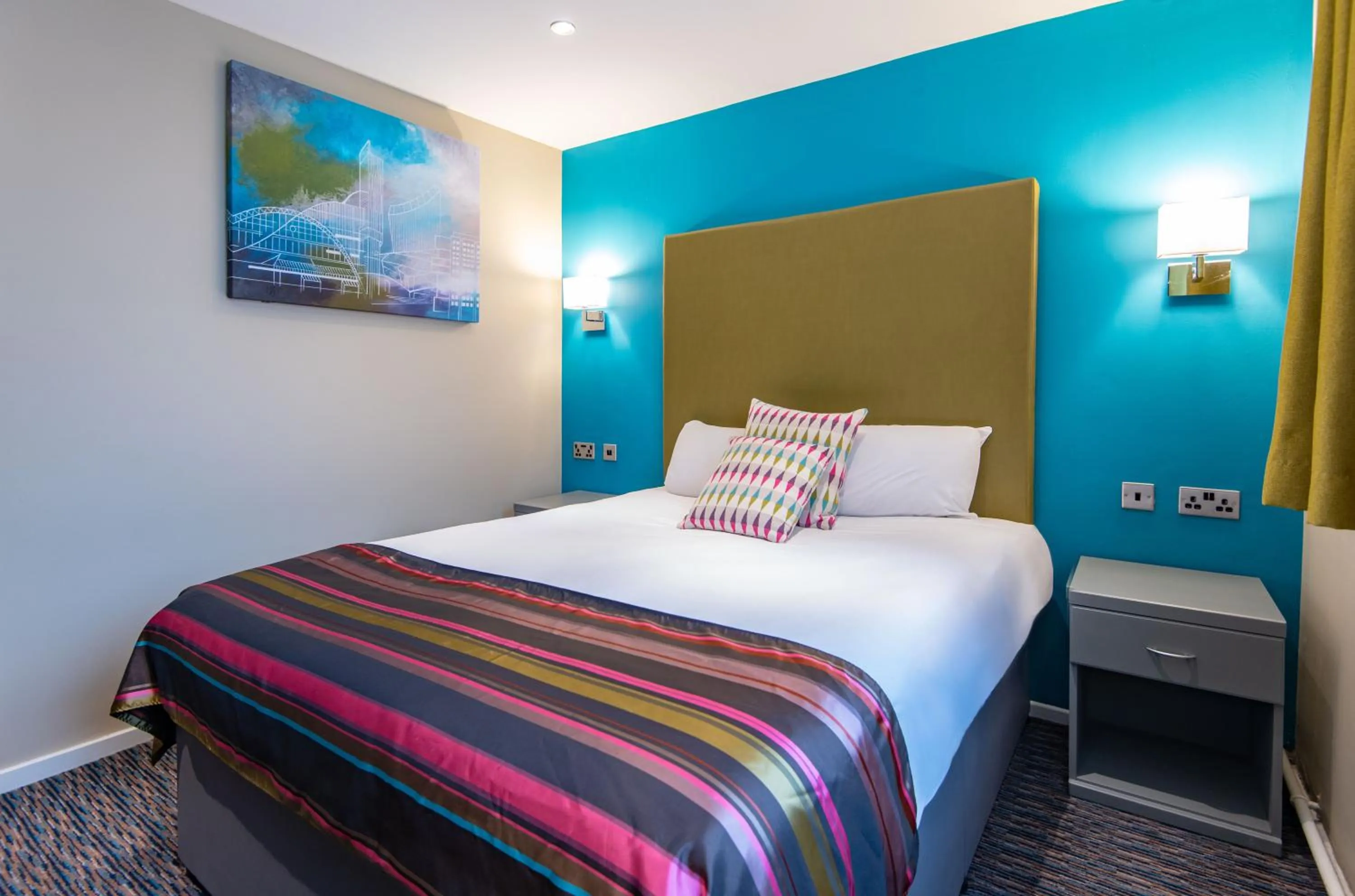Bed in The Victoria Hotel Manchester by Compass Hospitality