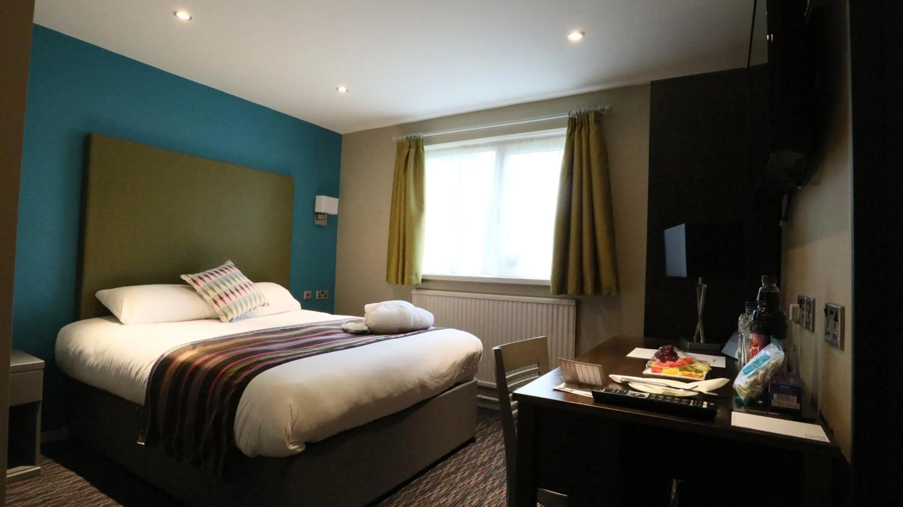 Bed in The Victoria Hotel Manchester by Compass Hospitality