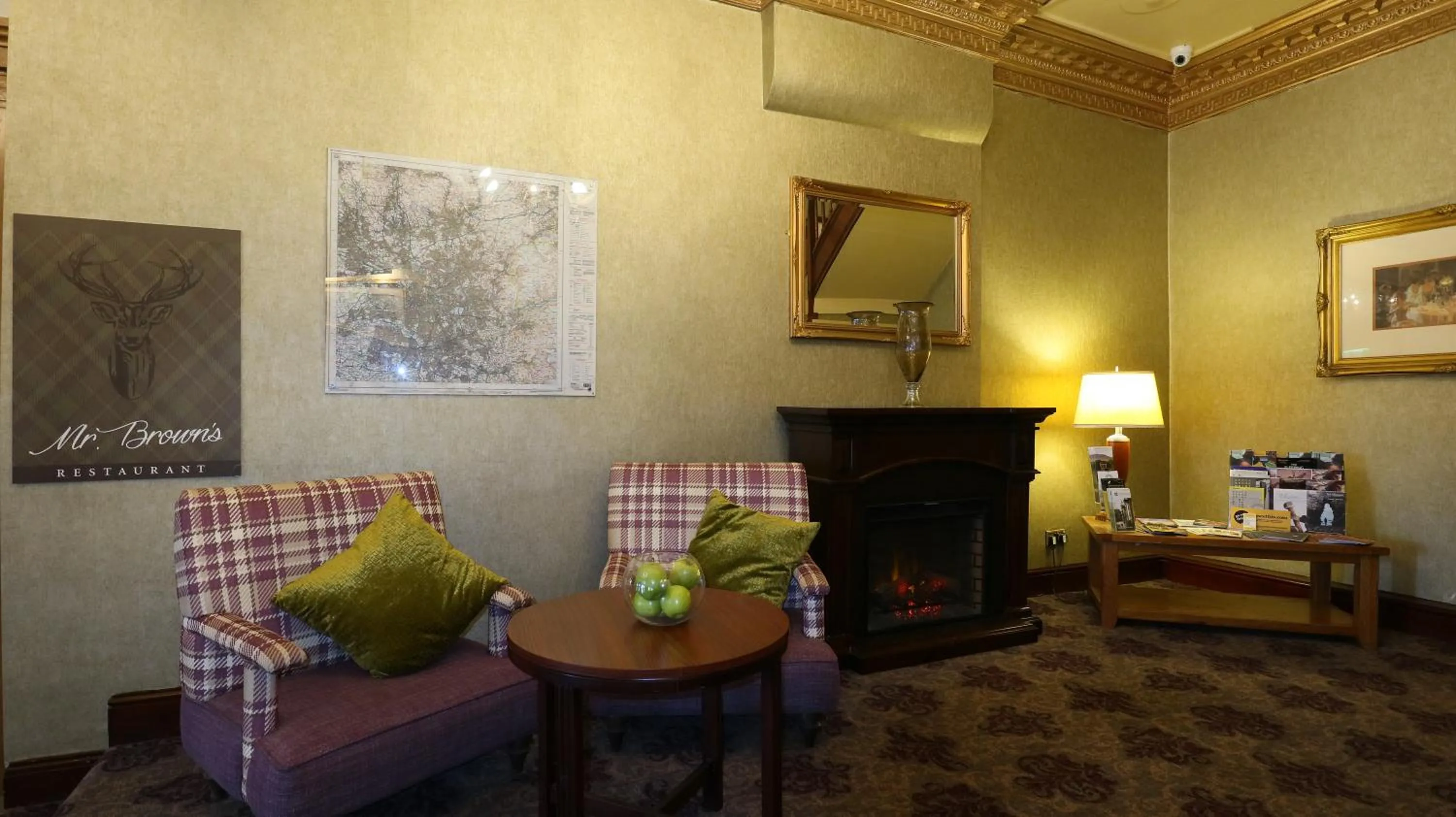 Seating area in The Victoria Hotel Manchester by Compass Hospitality