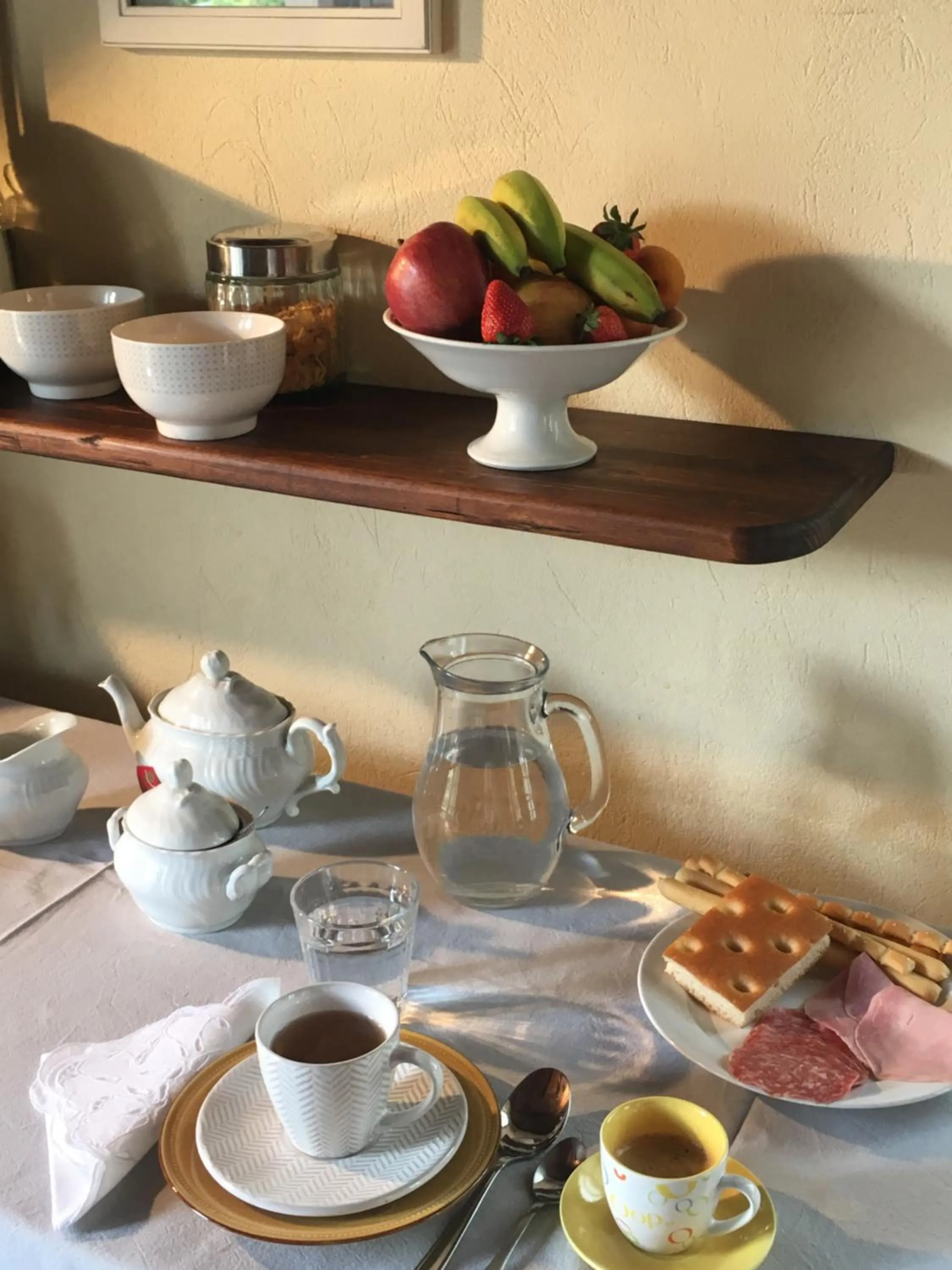 Italian breakfast in B&B Gira-Sole