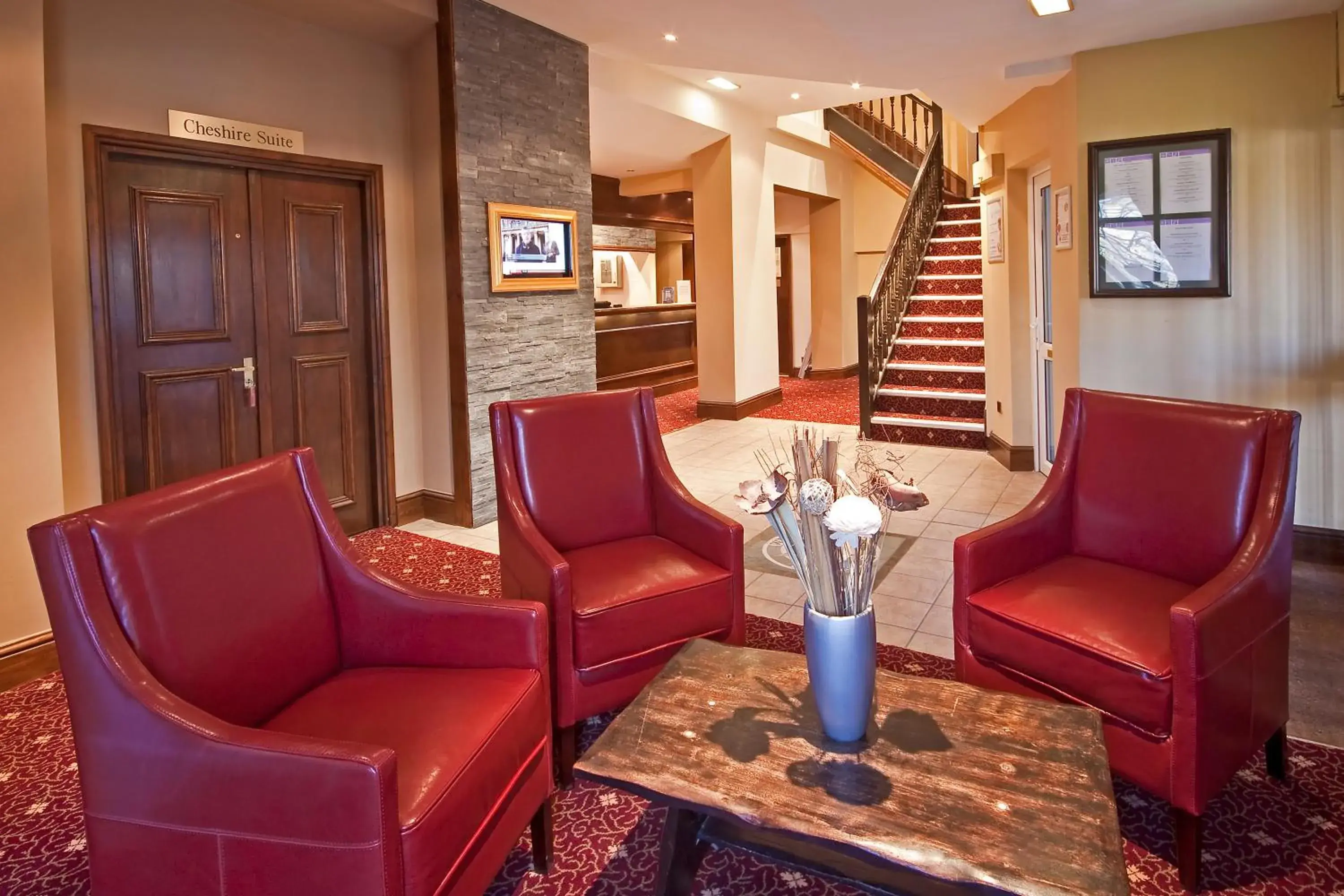 Lobby or reception in Bury Ramsbottom Old Mill Hotel and Leisure Club Lobby or reception in Bury Ramsbottom Old Mill Hotel and Leisure Club