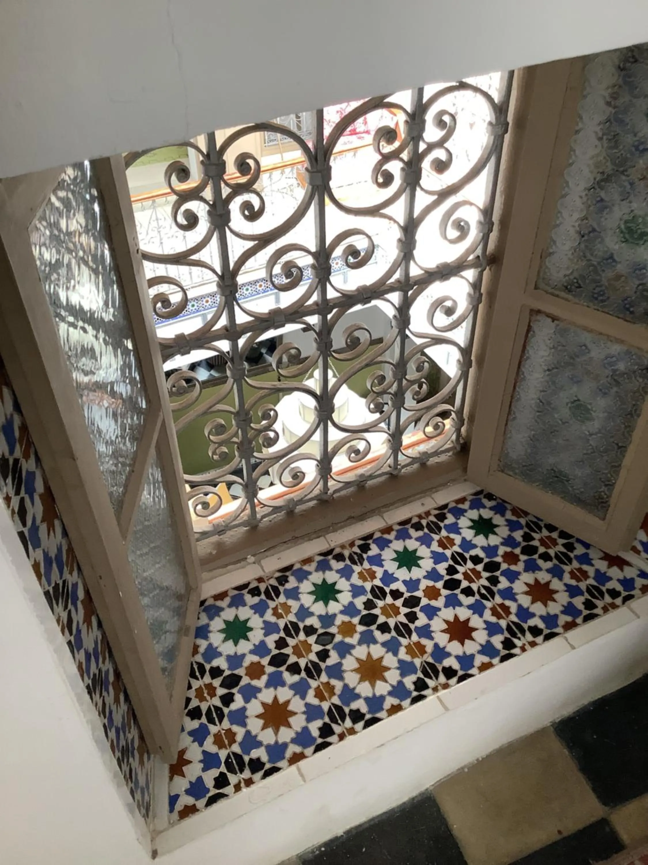 Decorative detail in Riad Aziman