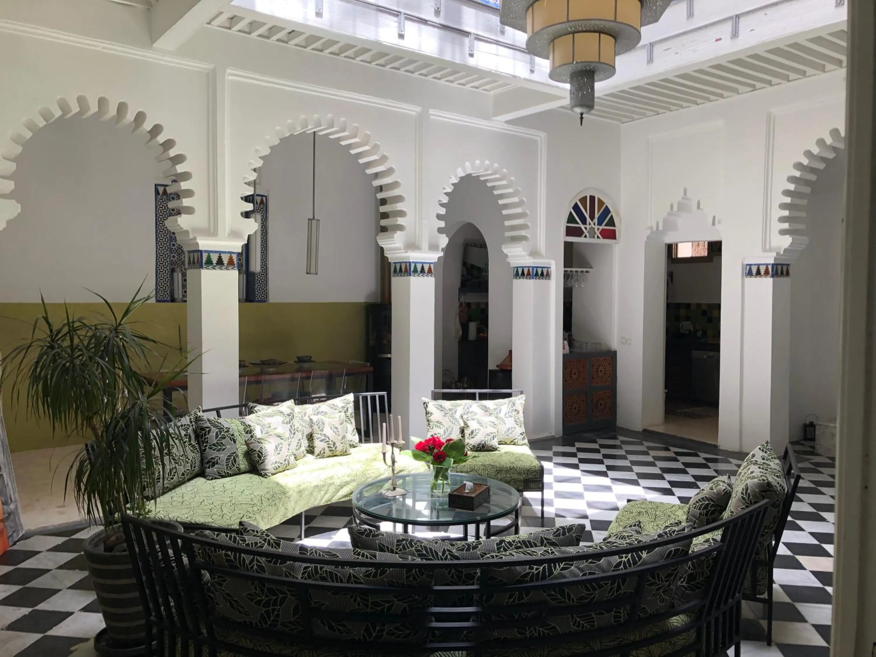 Seating area in Riad Aziman