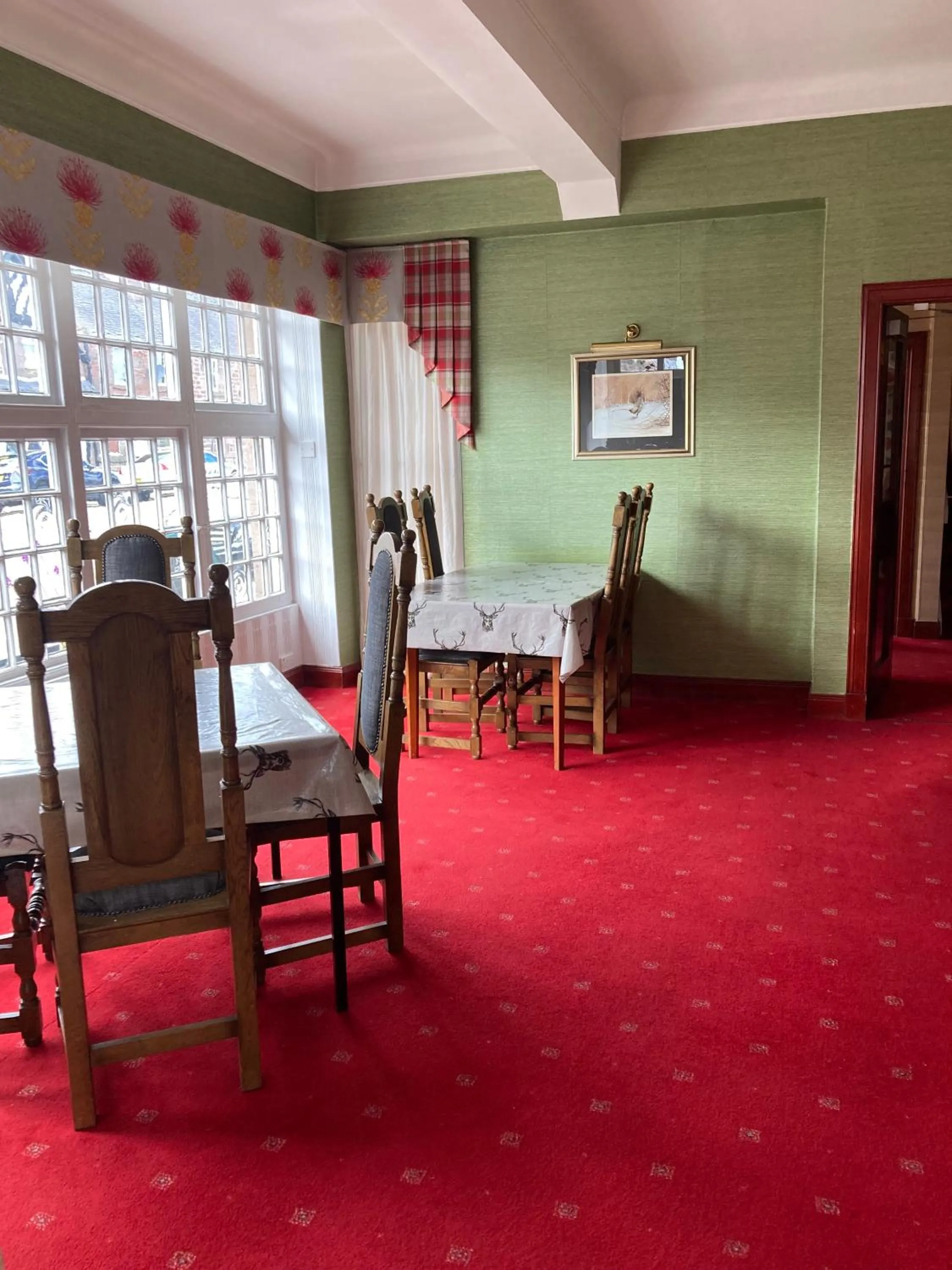 Dining area in The Panmure Arms Hotel