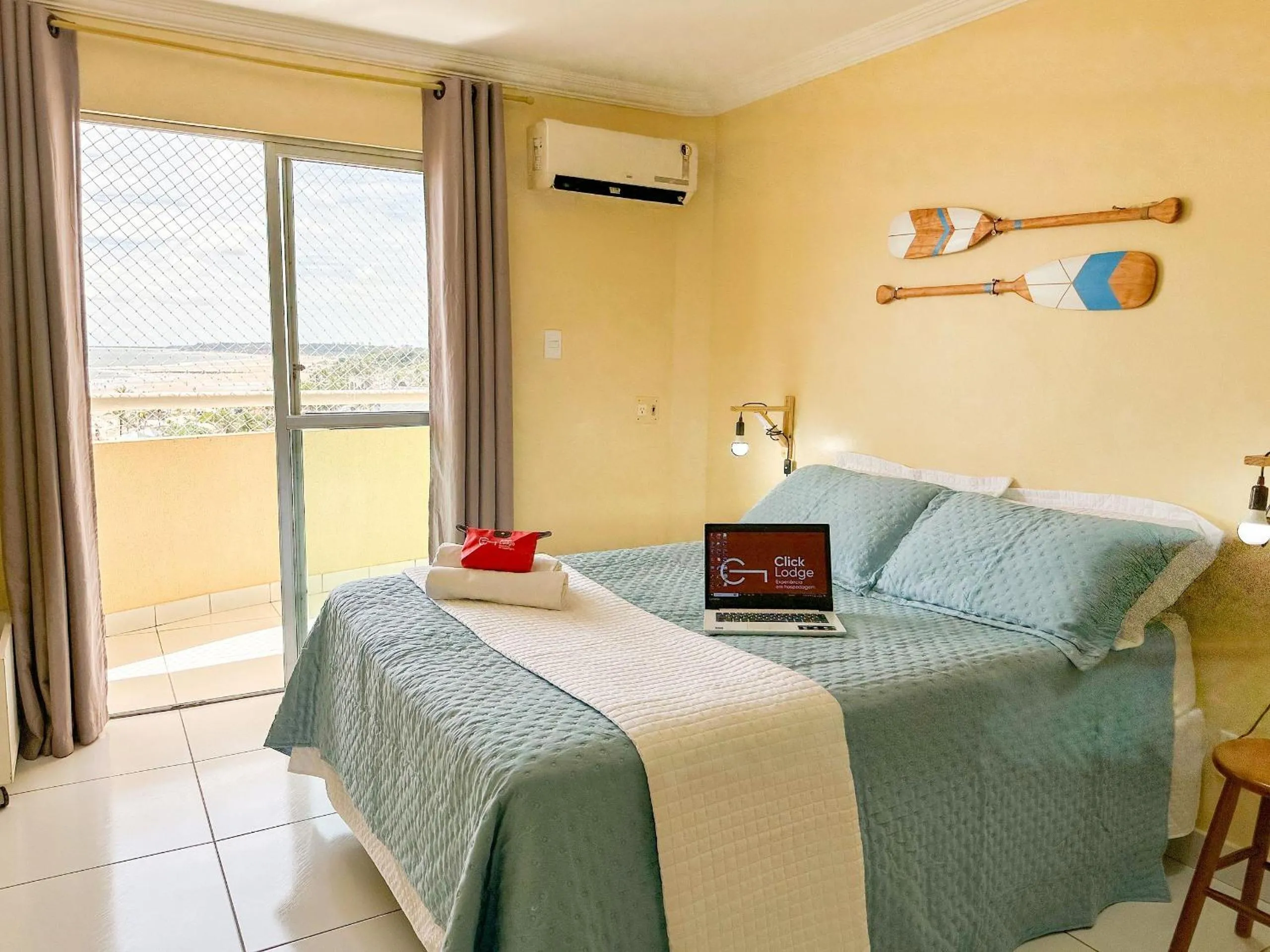 Bed in (304) Vista Mar na Praia da Litorânea