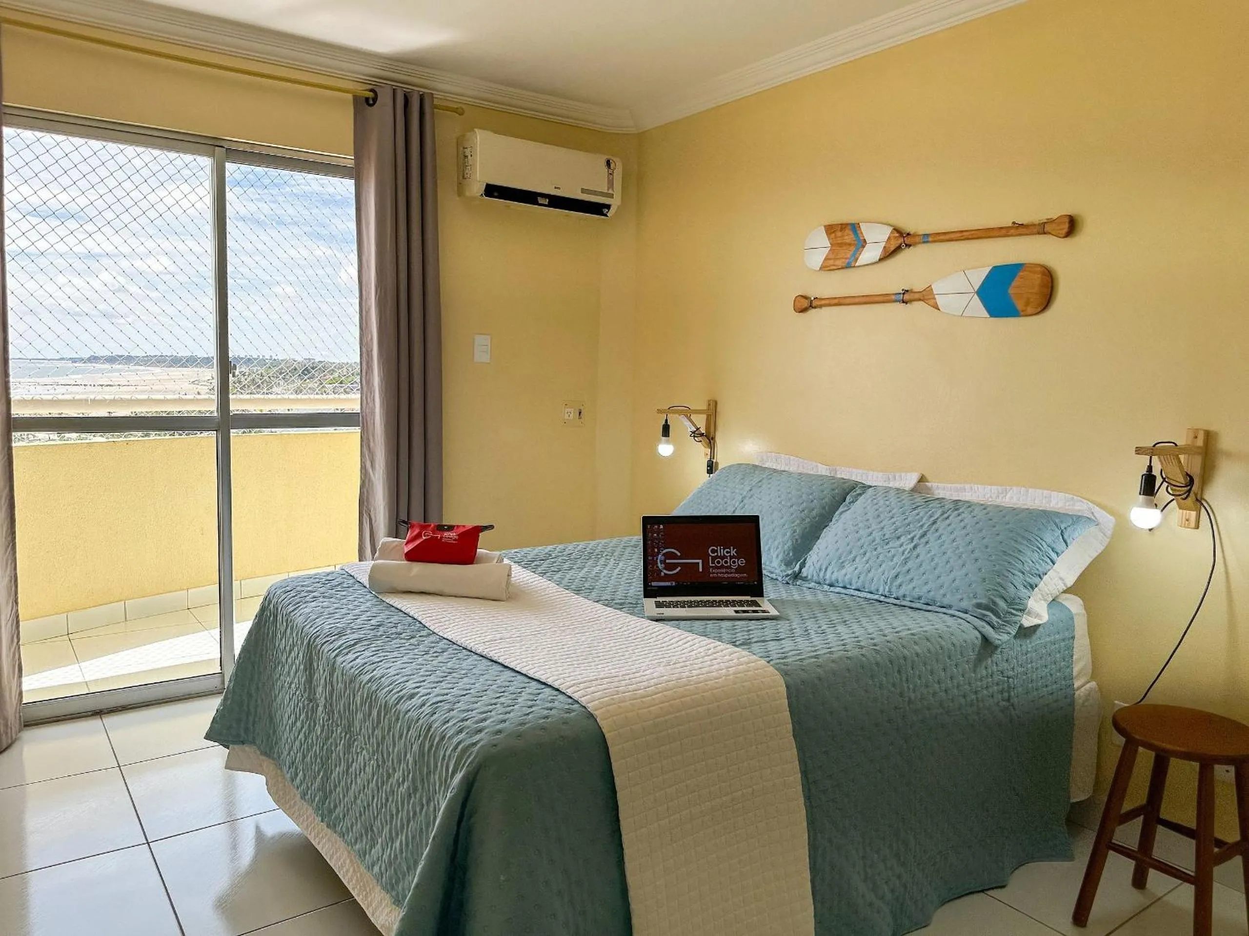 Bed in (304) Vista Mar na Praia da Litorânea