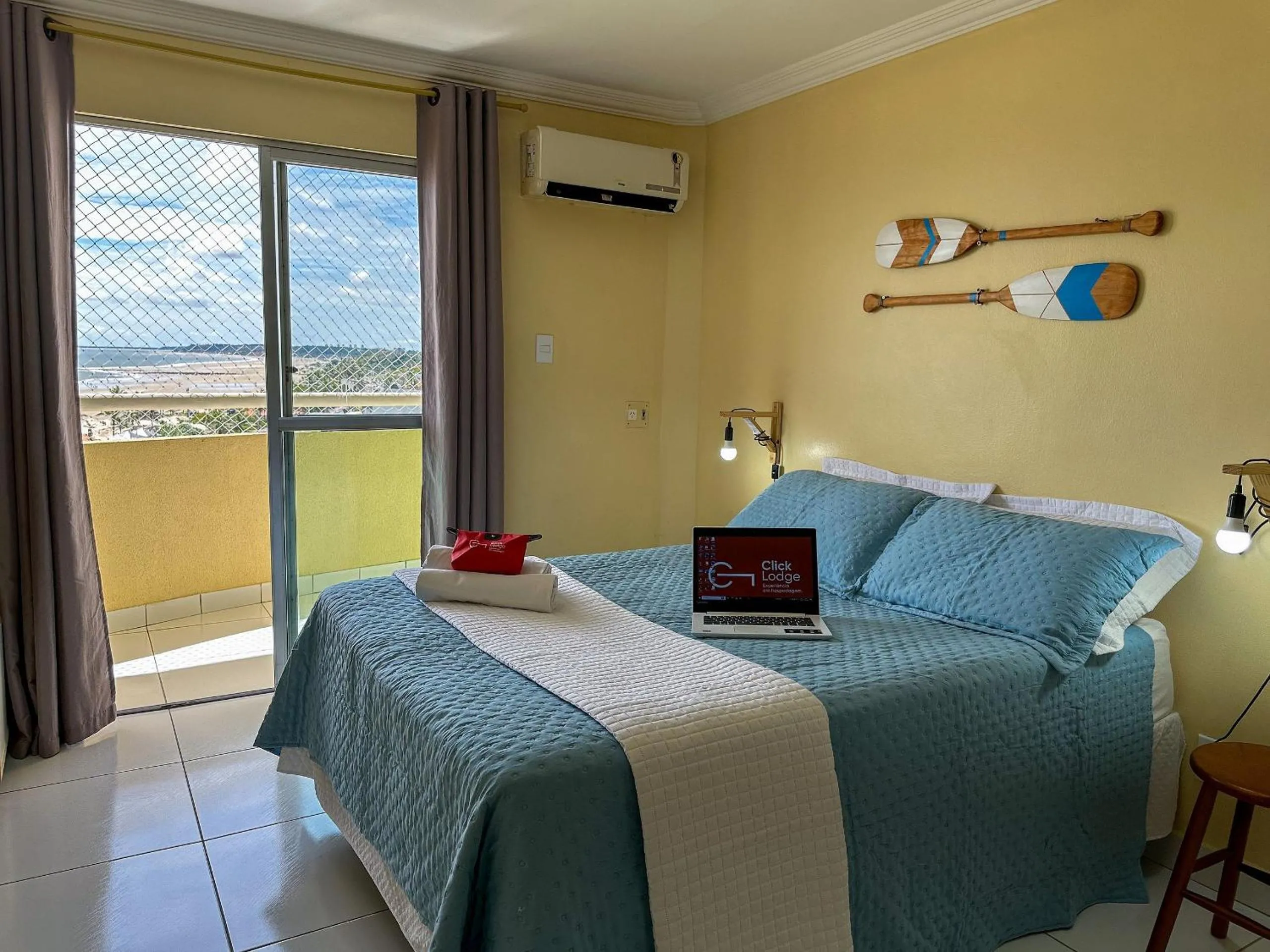Bed in (304) Vista Mar na Praia da Litorânea