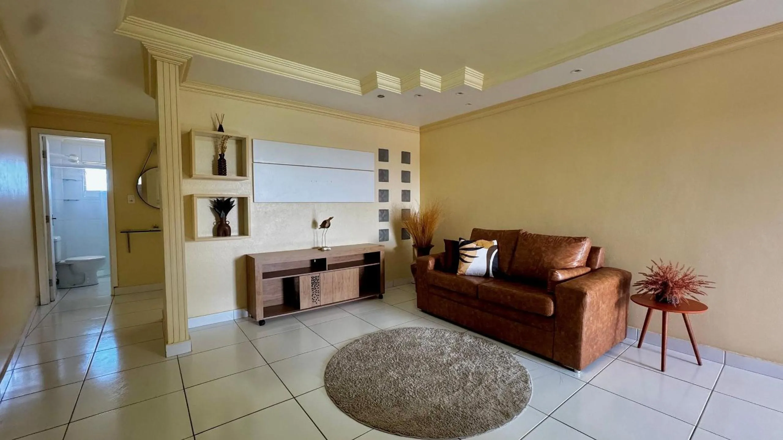 Living room in (304) Vista Mar na Praia da Litorânea