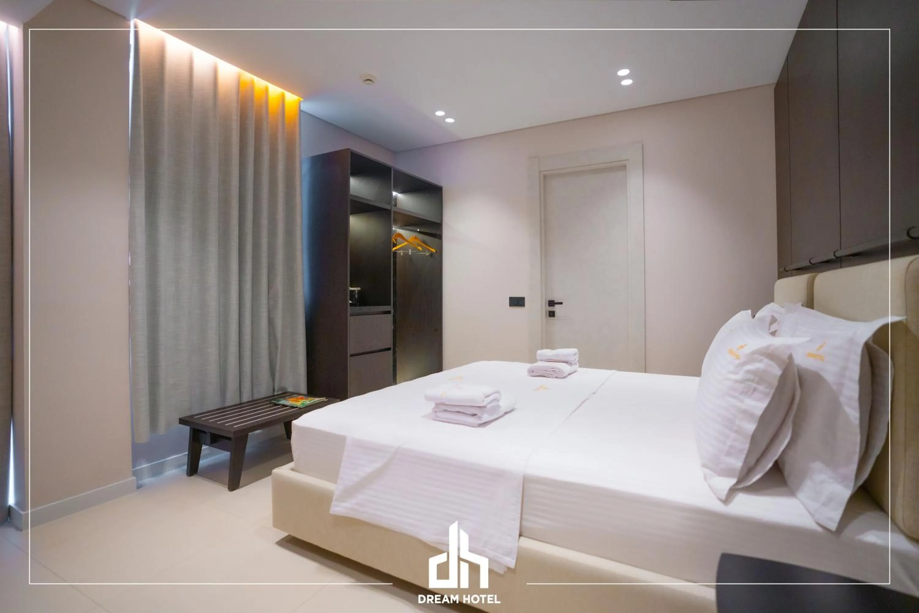 Photo of the whole room, Bed in DREAM HOTEL SARANDA