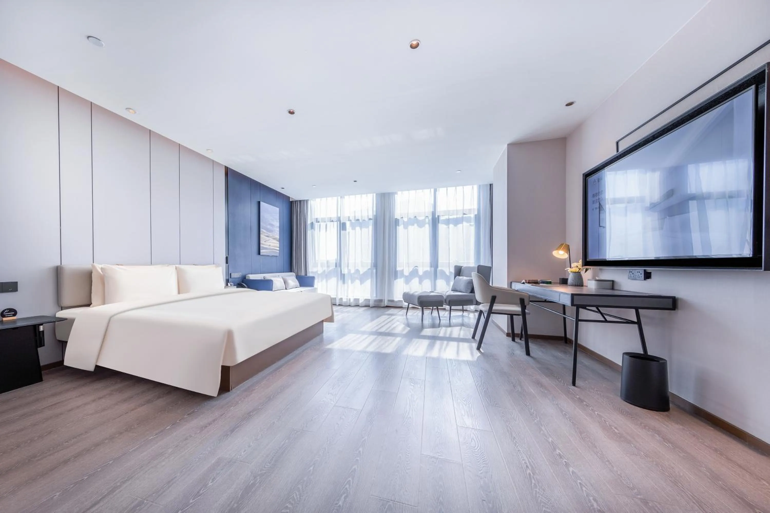 Bed in Atour Hotel Jinan Huashan Huanyu Max