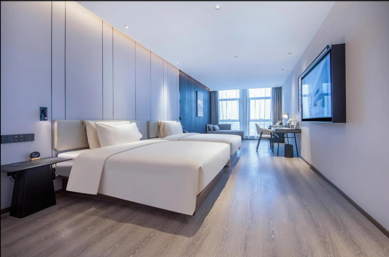 Bed in Atour Hotel Jinan Huashan Huanyu Max