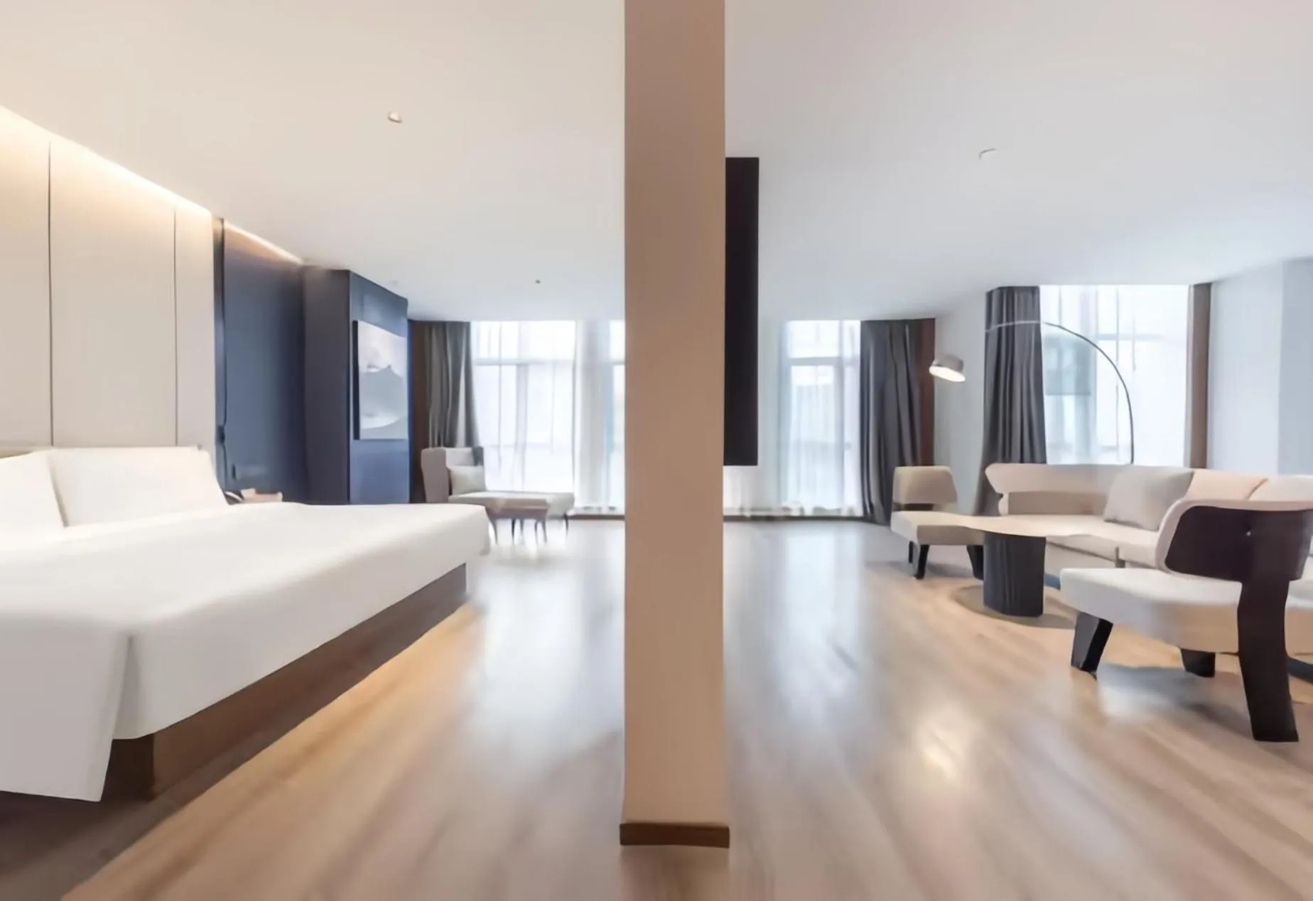 Bed in Atour Hotel Jinan Huashan Huanyu Max