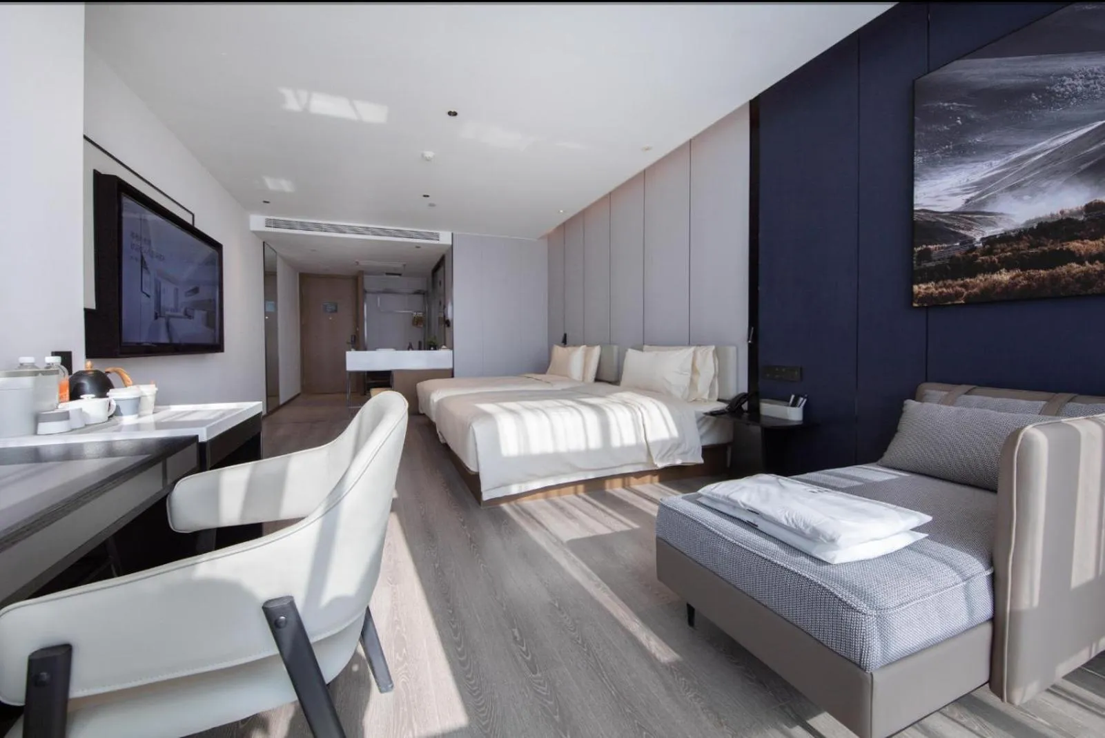 Bed in Atour Hotel Jinan Huashan Huanyu Max