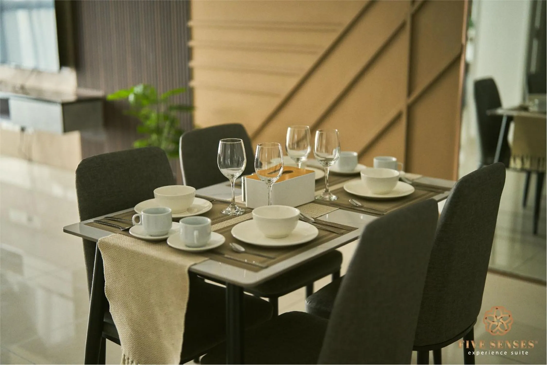 Seating area in Trion One Suites Kuala Lumpur by Five Senses