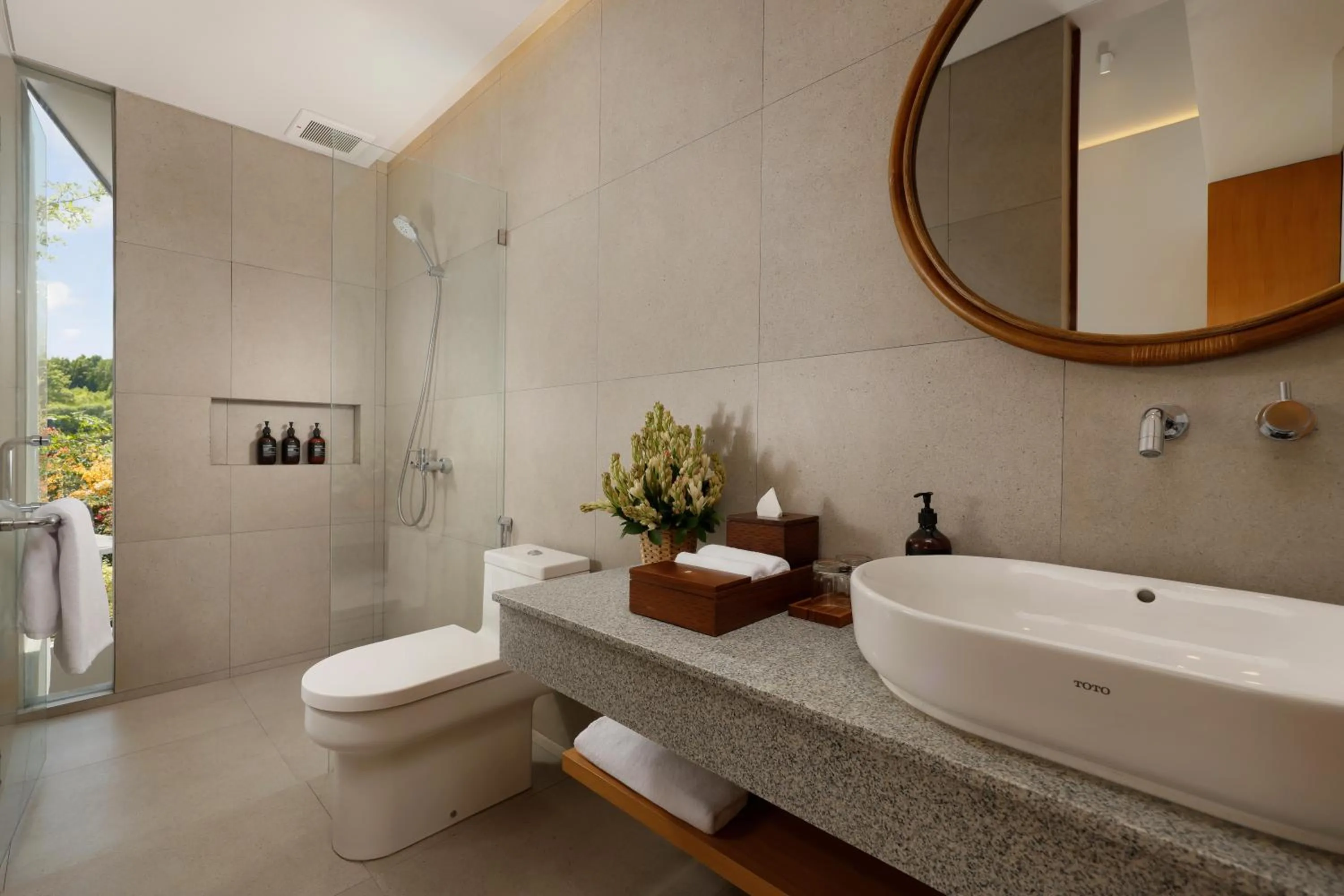 Bathroom in Pulang Villas Pererenan by Nakula