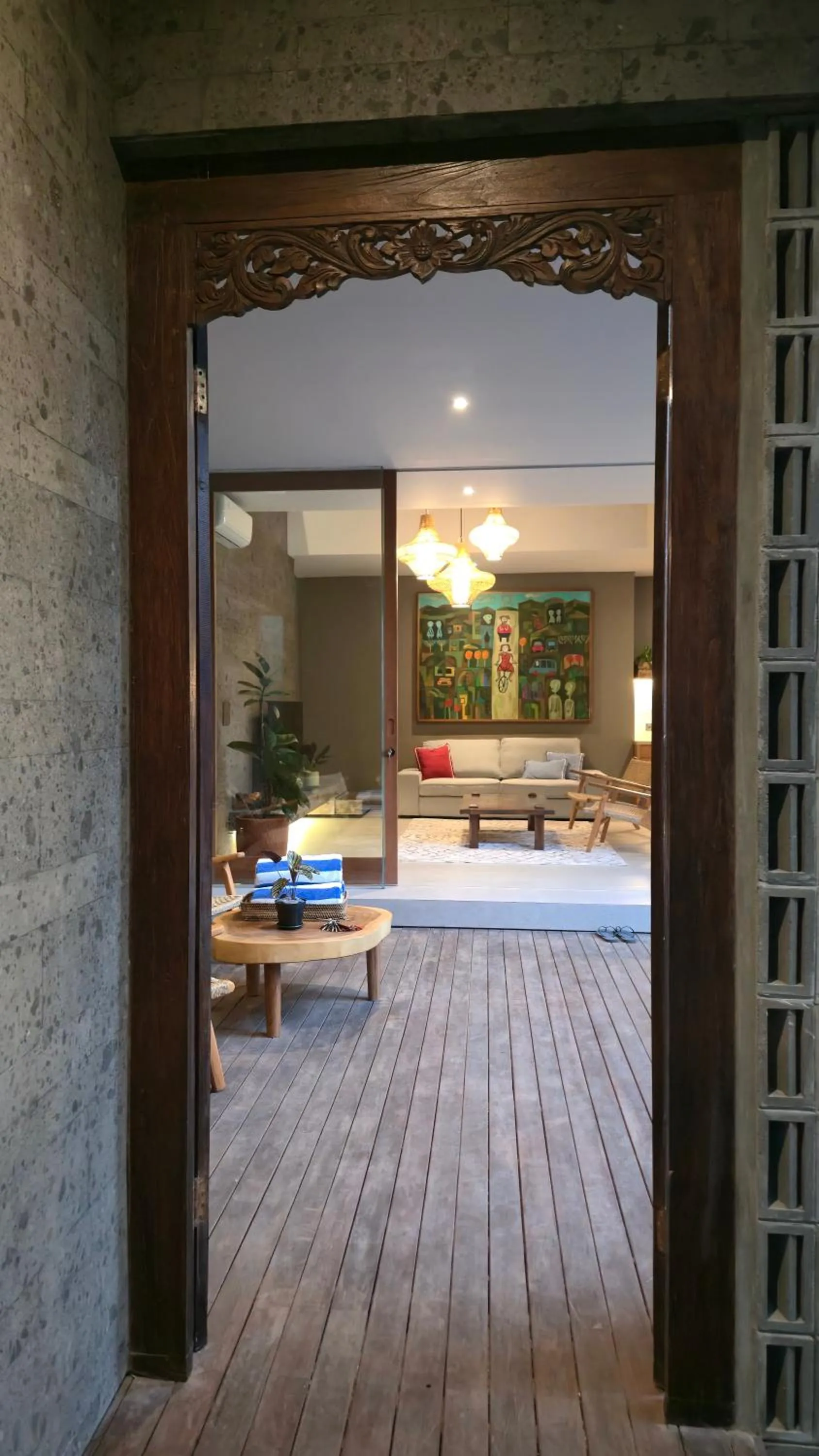 Bed in Pulang Villas Private Pool, Pererenan