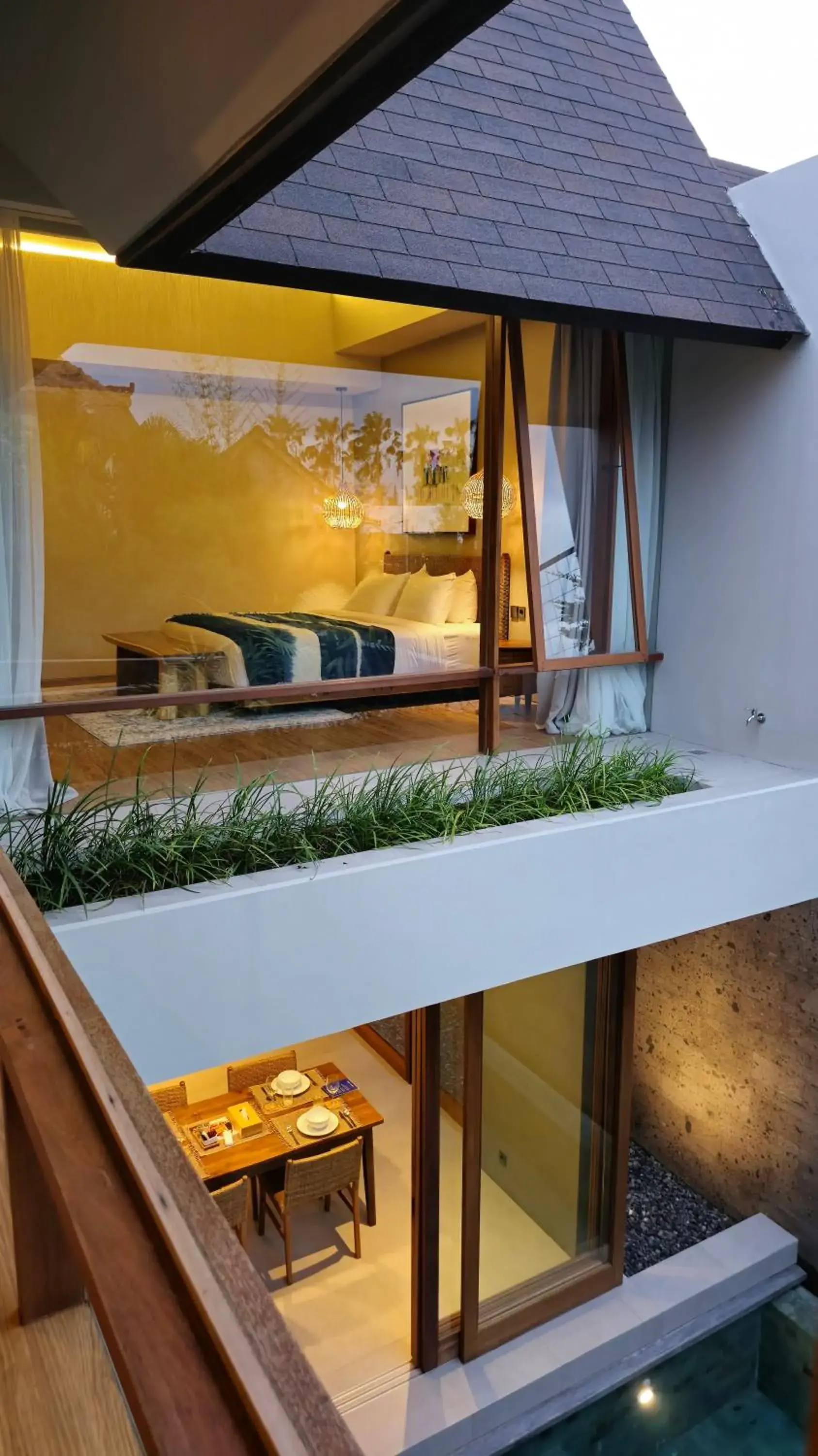 Pool view in Pulang Villas Pererenan by Nakula Pool view in Pulang Villas Pererenan by Nakula