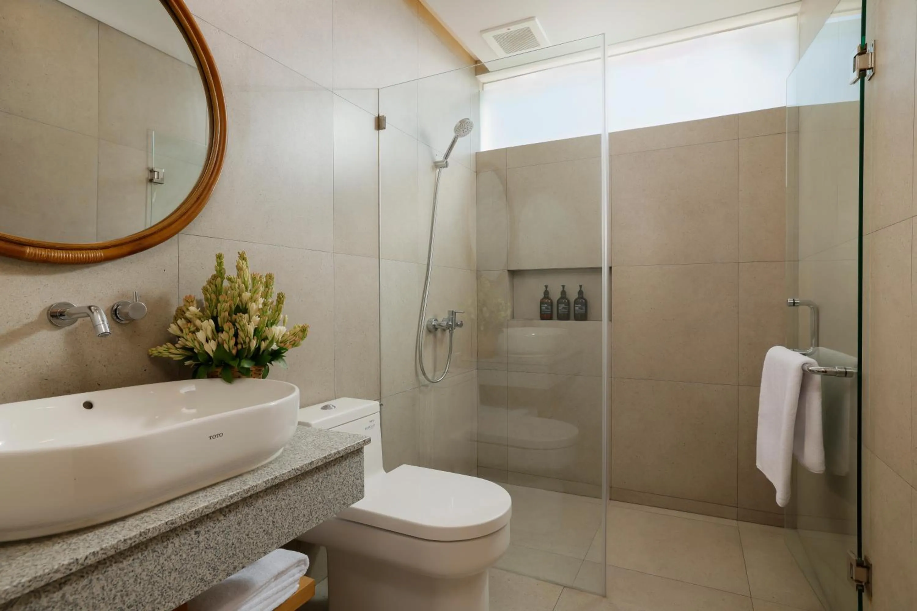 Bathroom in Pulang Villas Pererenan by Nakula