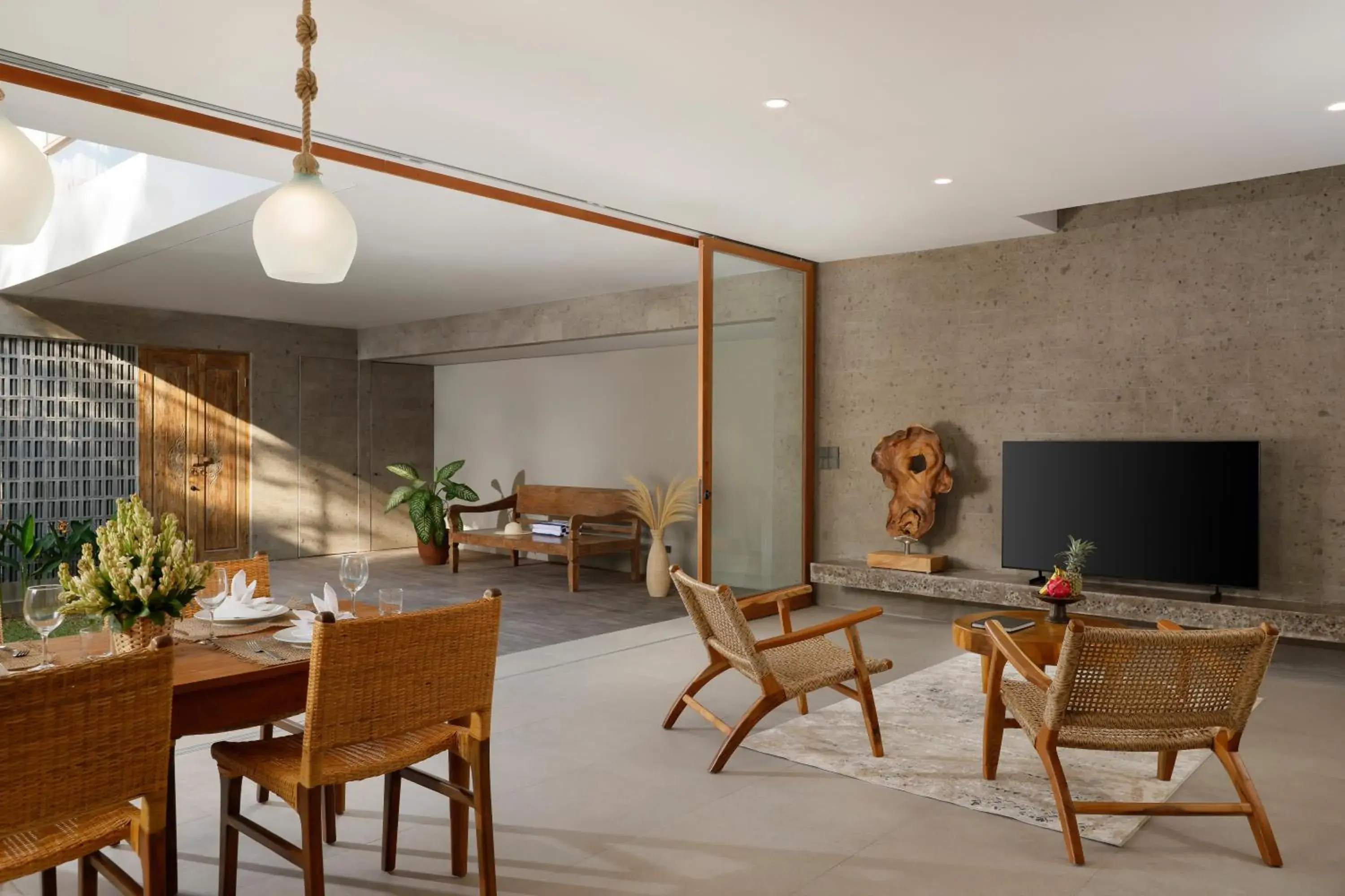 Living room in Pulang Villas Pererenan by Nakula Living room in Pulang Villas Pererenan by Nakula