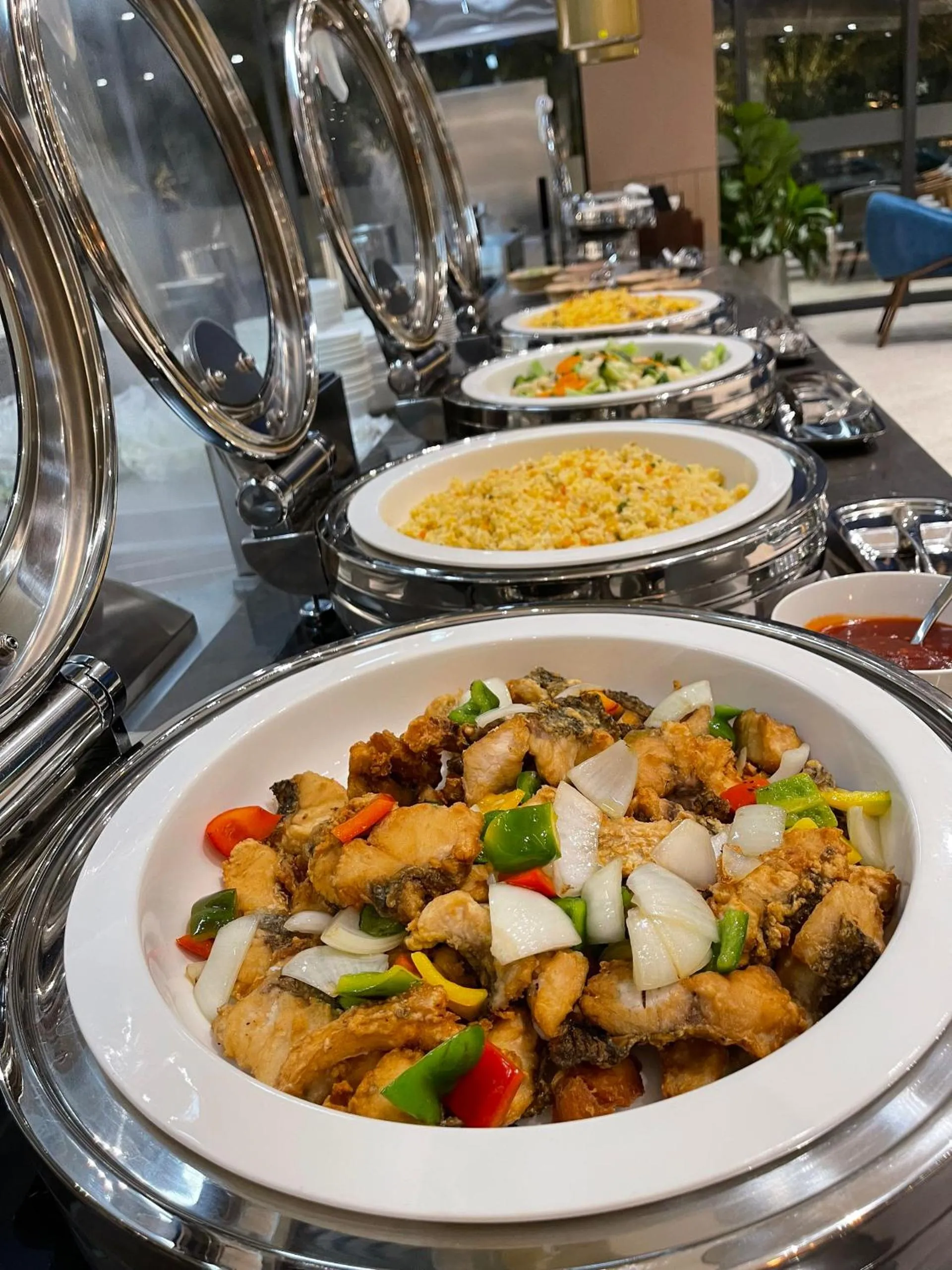 Buffet breakfast in Seascape Villas In Long Beach Cam Ranh