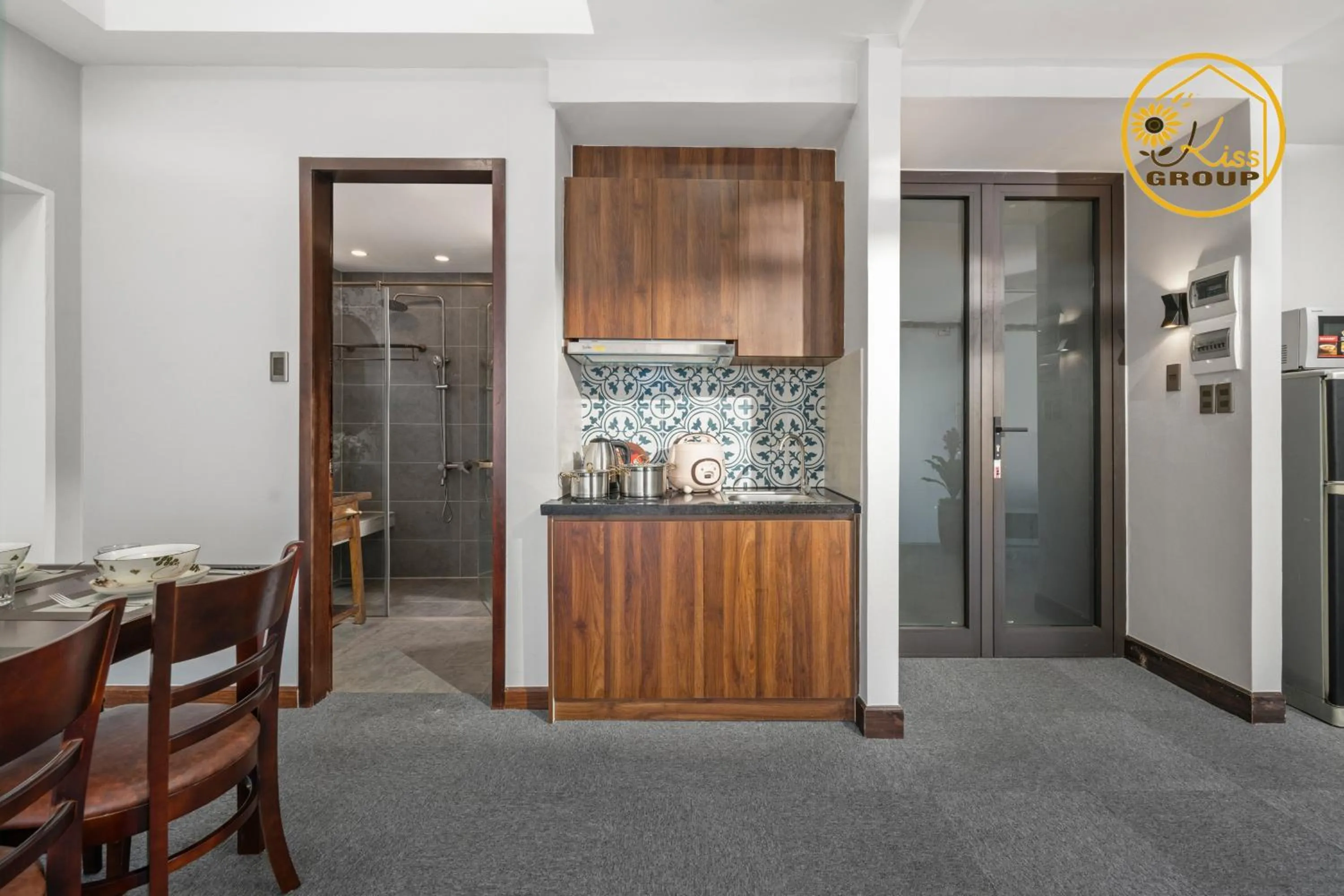 Kitchen or kitchenette in Tokyo Boutique Front Beach Hotel