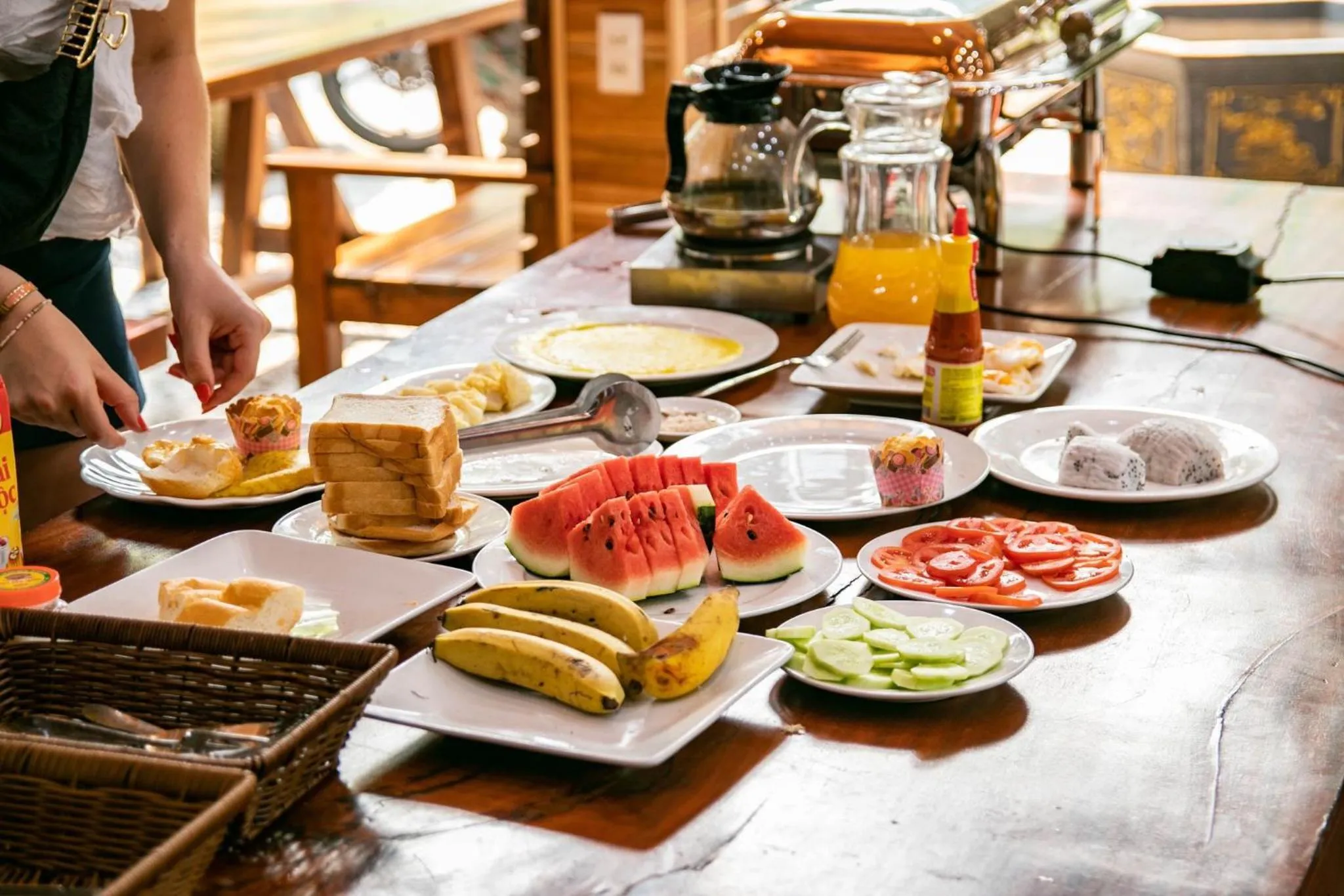 Food and drinks in Cao Thạch Homestay