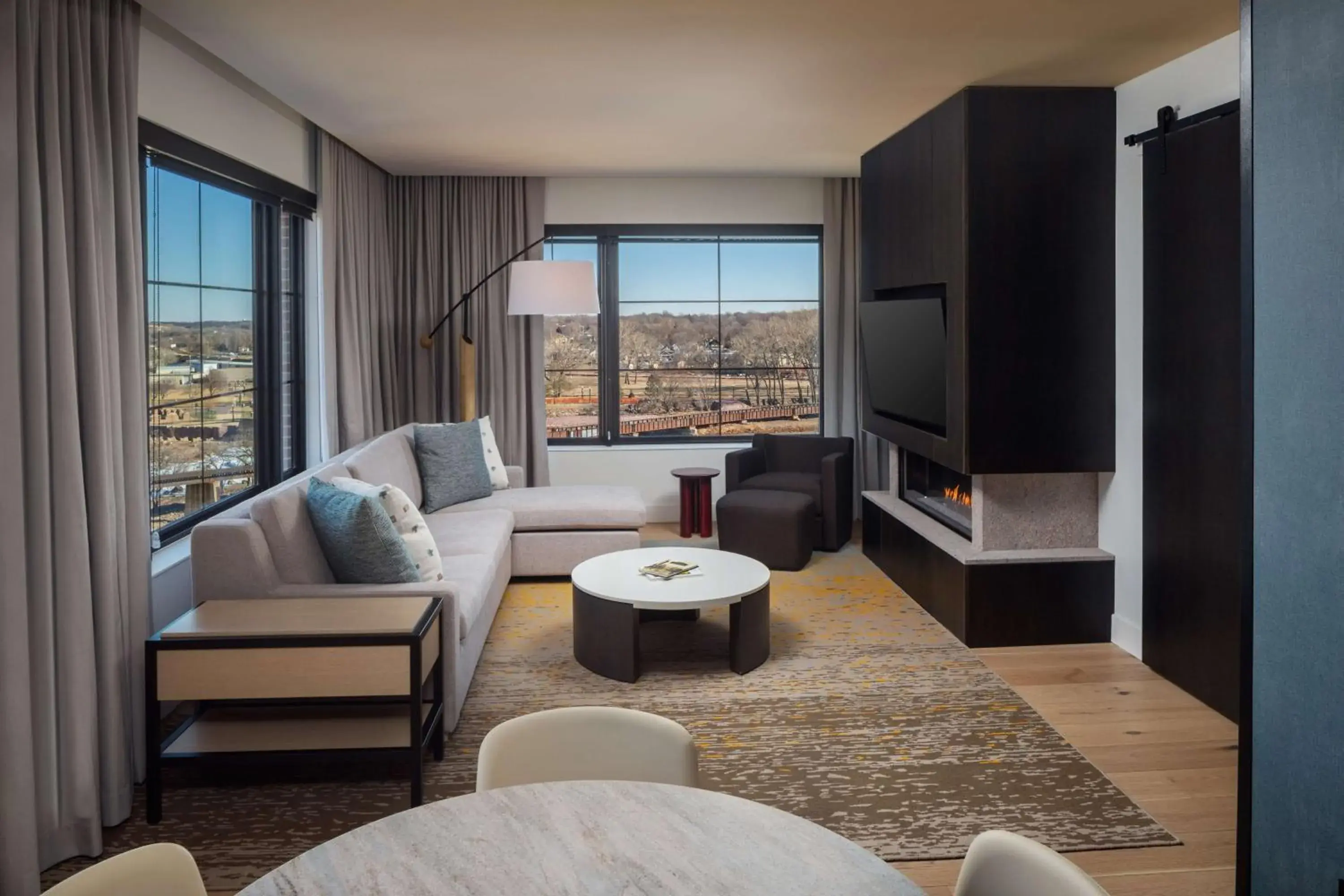 Living room, Bed in Canopy By Hilton Sioux Falls Downtown Living room, Bed in Canopy By Hilton Sioux Falls Downtown