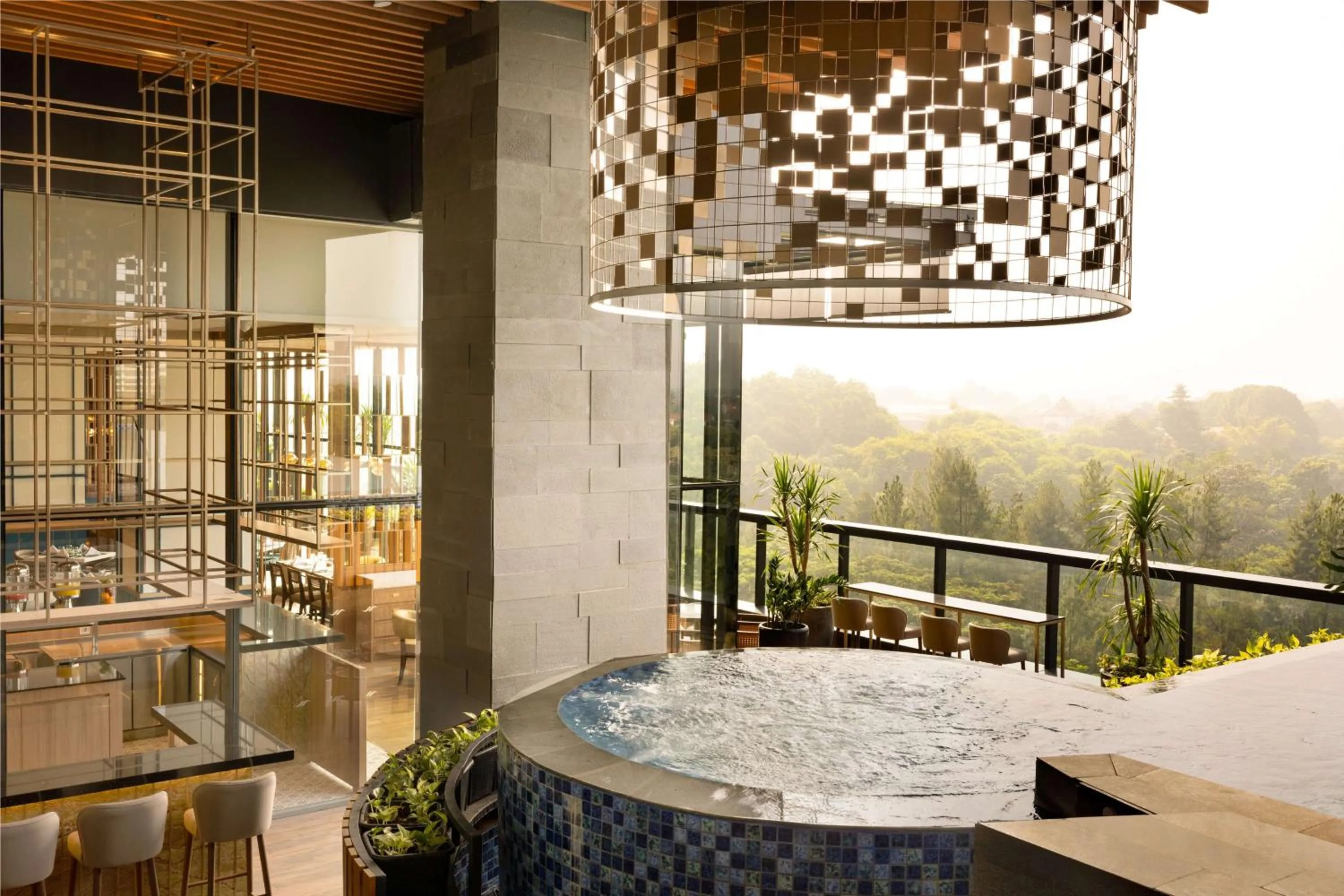 Pool view in DoubleTree by Hilton Jakarta Bintaro Jaya