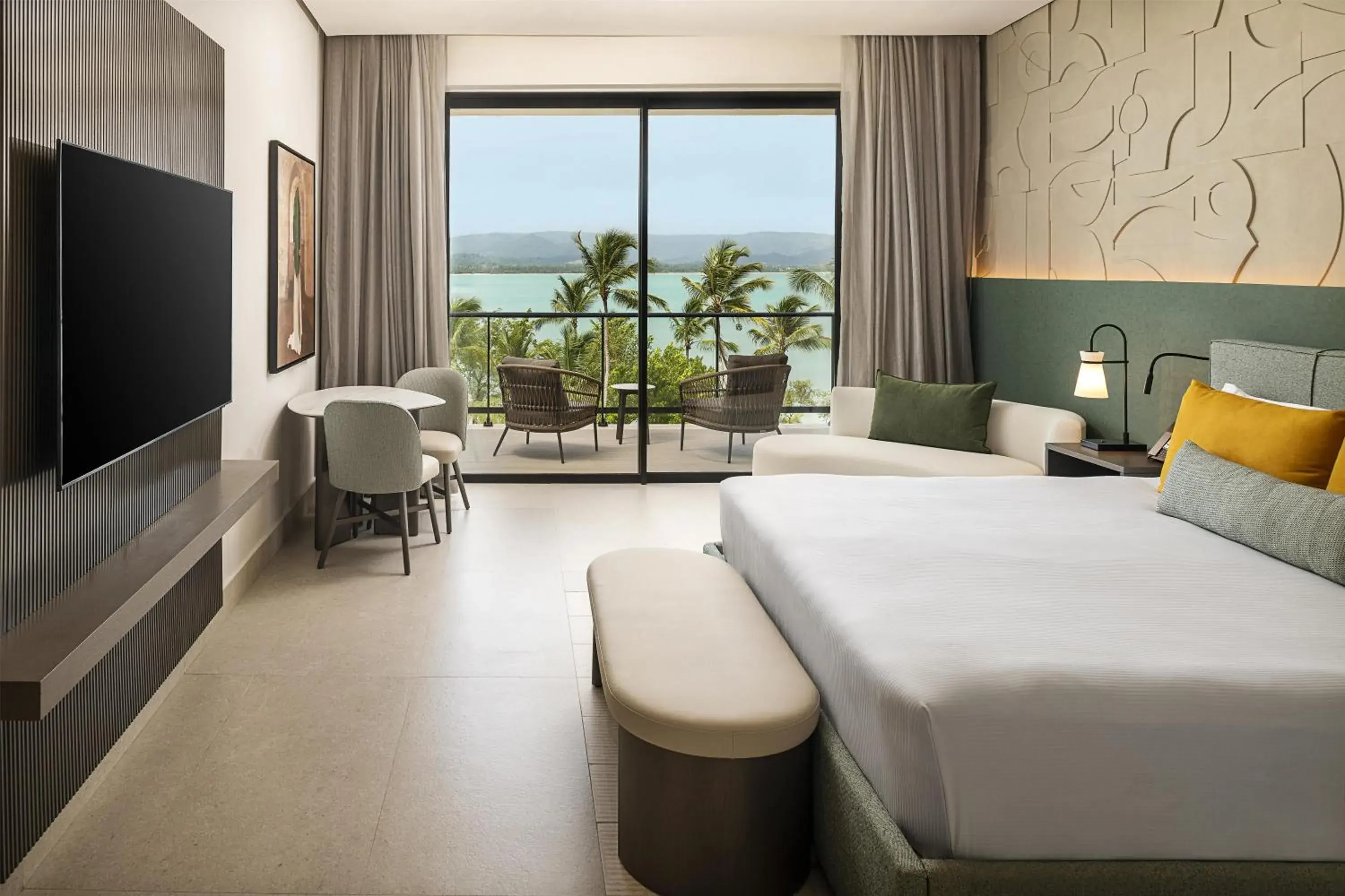 Living room, Bed in Zemi Miches Punta Cana All-Inclusive Resort, Curio by Hilton Living room, Bed in Zemi Miches Punta Cana All-Inclusive Resort, Curio by Hilton