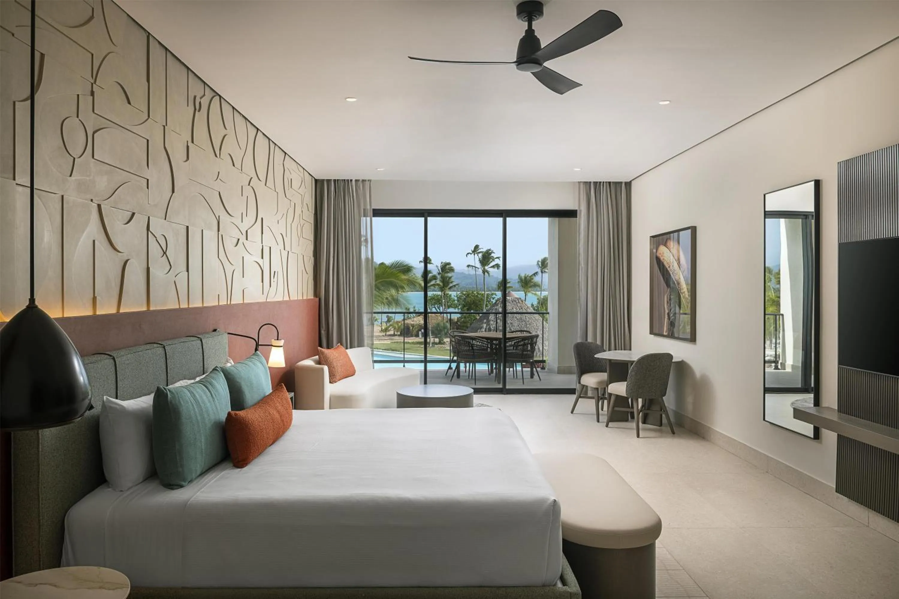 Living room, Bed in Zemi Miches Punta Cana All-Inclusive Resort, Curio by Hilton