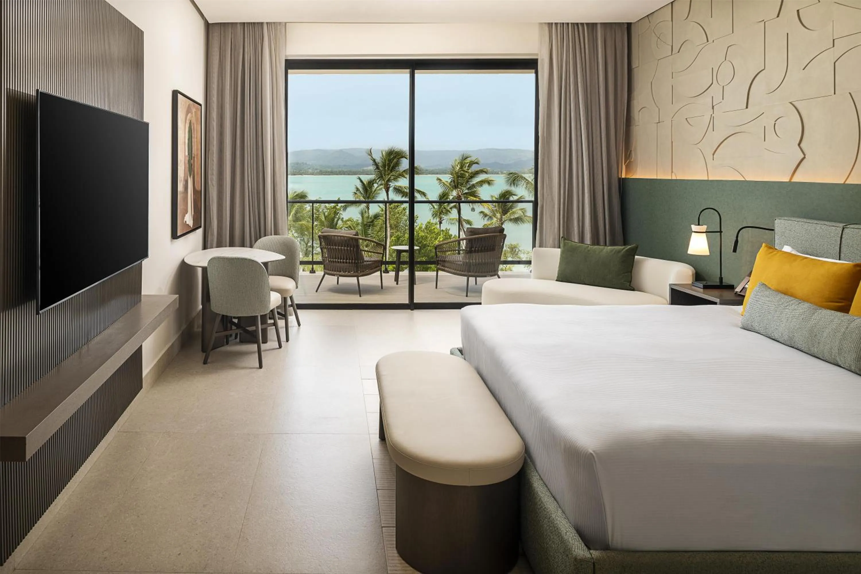 Living room, Bed in Zemi Miches Punta Cana All-Inclusive Resort, Curio by Hilton