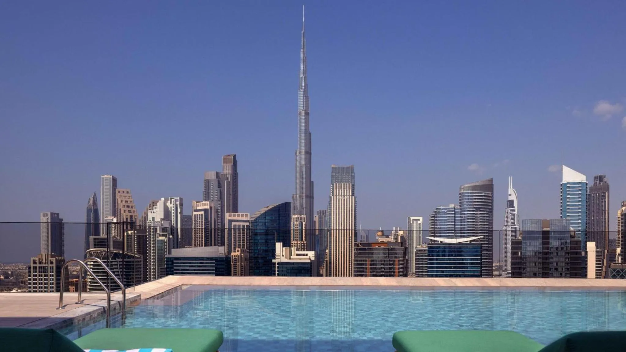 Swimming pool in InterContinental Residences Dubai Business Bay by IHG