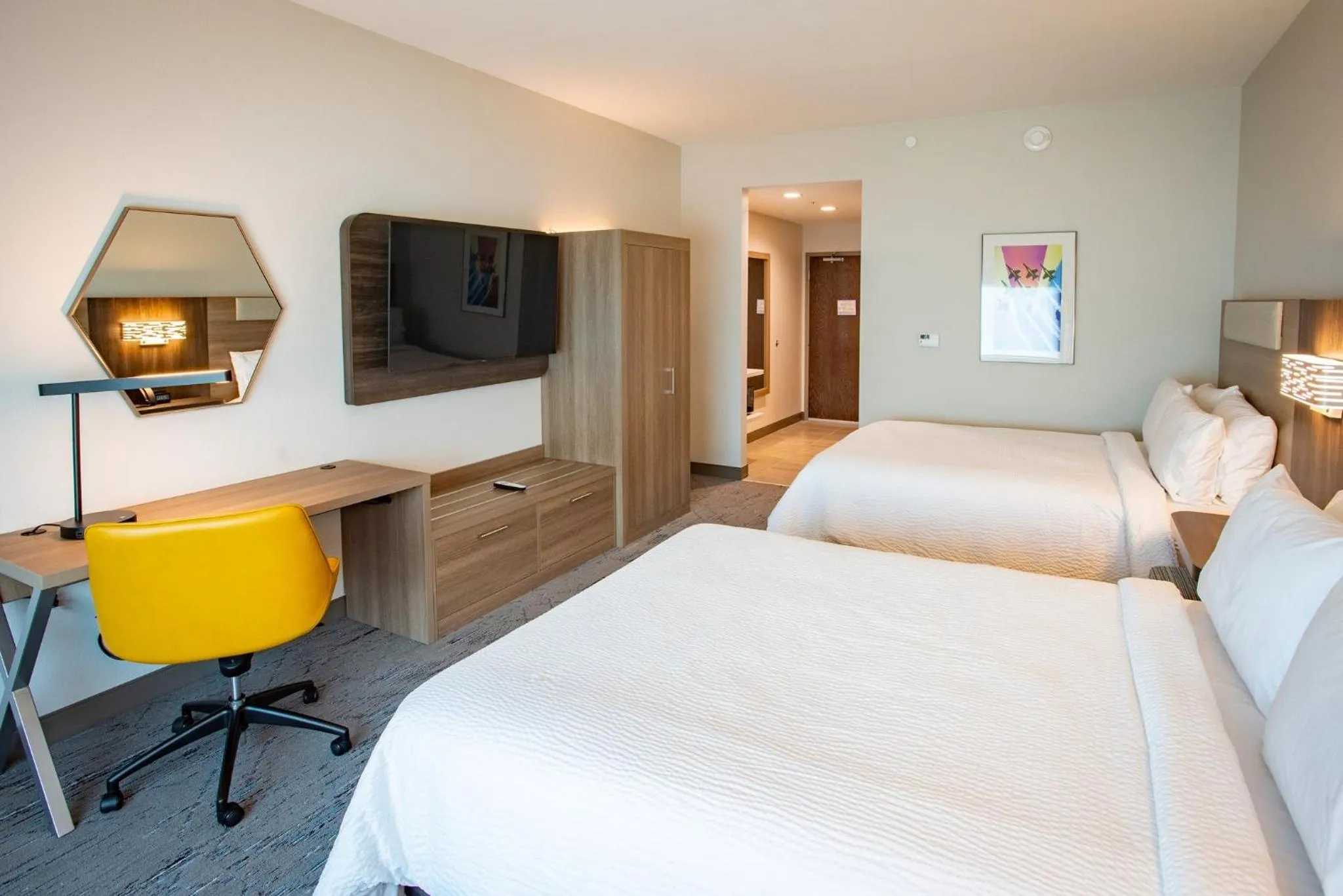 Photo of the whole room, Bed in Holiday Inn Express & Suites Pensacola Airport North – I-10 by IHG