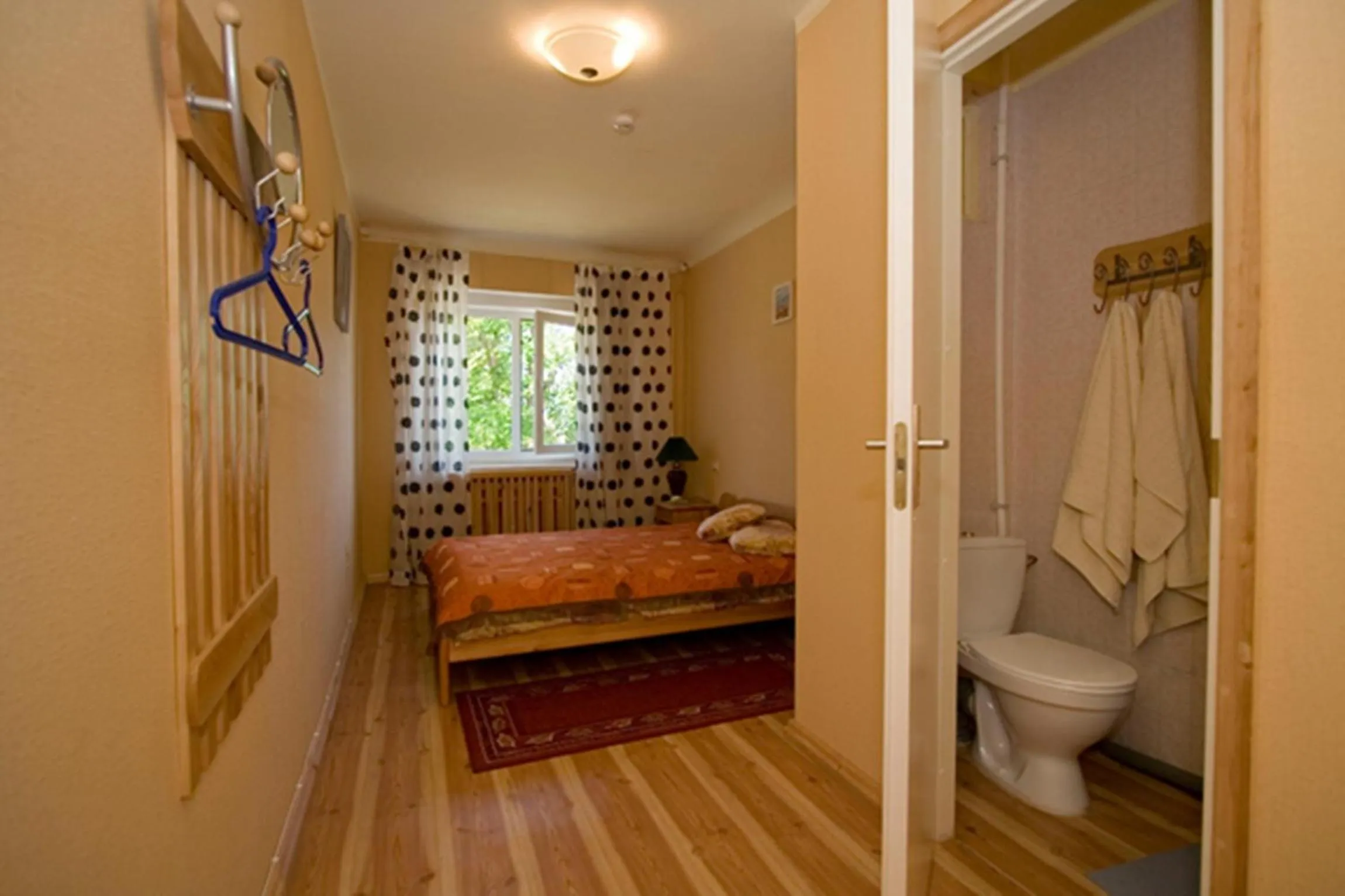 Bathroom, Bed in Motelis Aldari